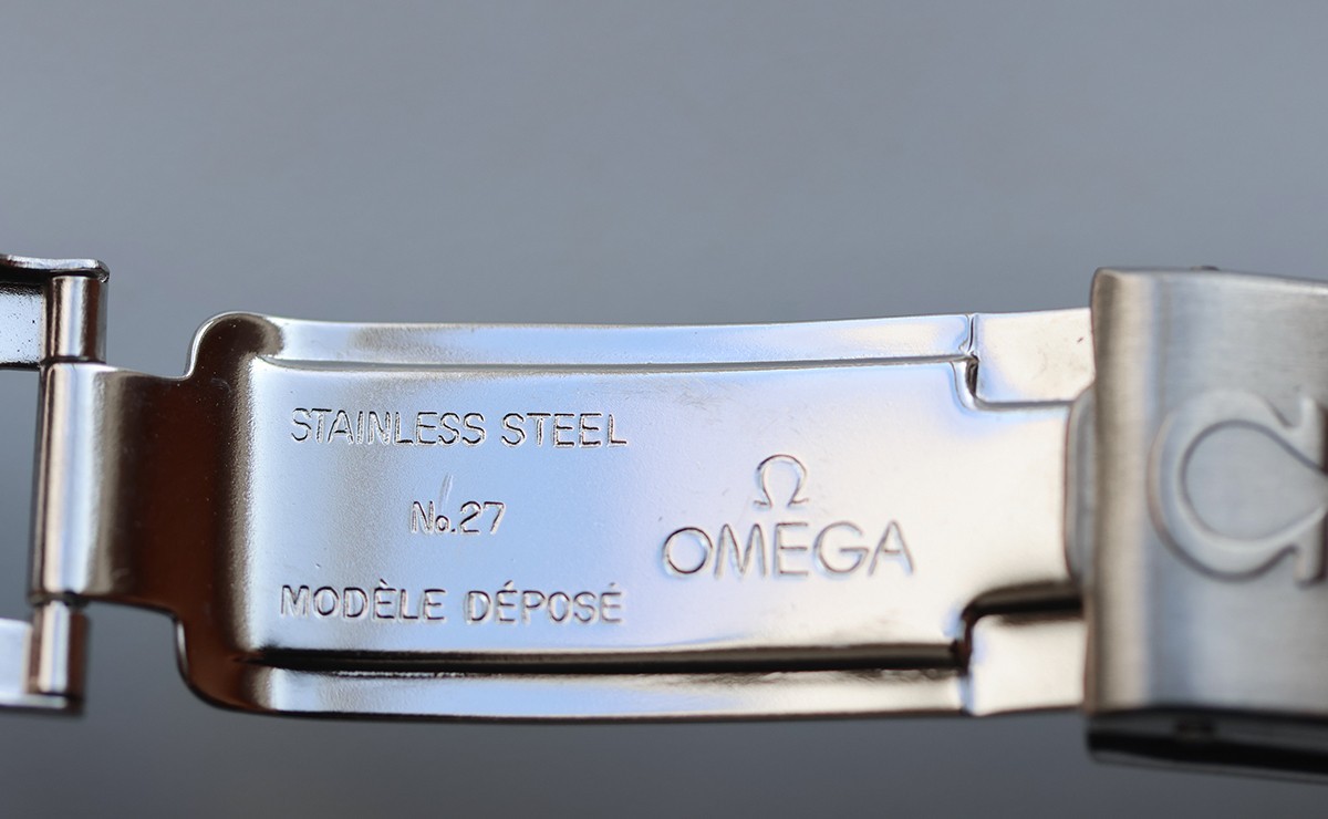 Genuine Original Vintage Omega No. 27 15mm Deployant Folding Clasp Buckle Steel