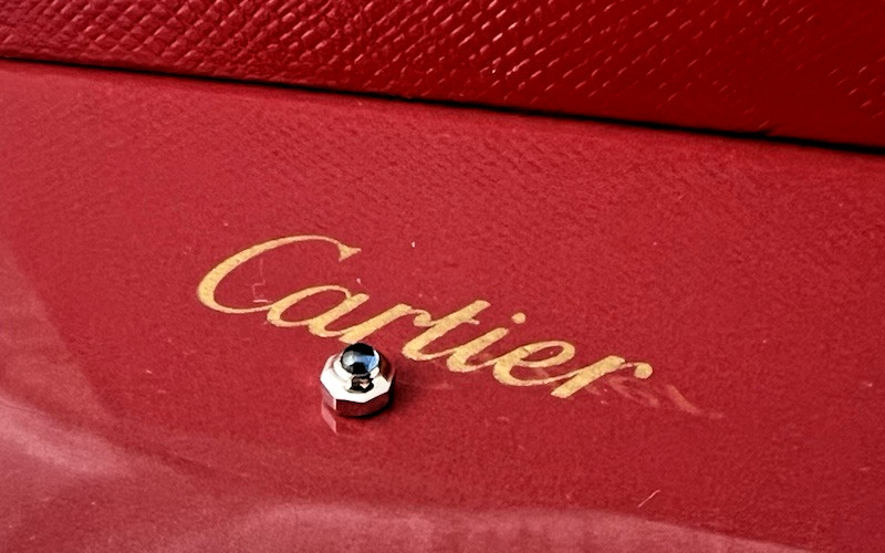 Cartier Watch Crown SANTOS WOMEN’S 18k WHITE Gold 3.70mm UNUSED Swiss Made