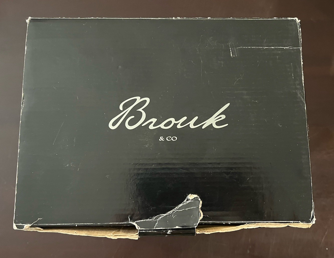 Brouk & Co. Matte Ebony Wooden Watch Hight Quality Winder Lux Gift Working