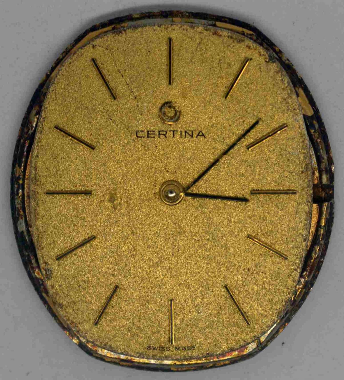 Vintage CERTINA Movement & Dial. Cal: 396 (7001). For Parts