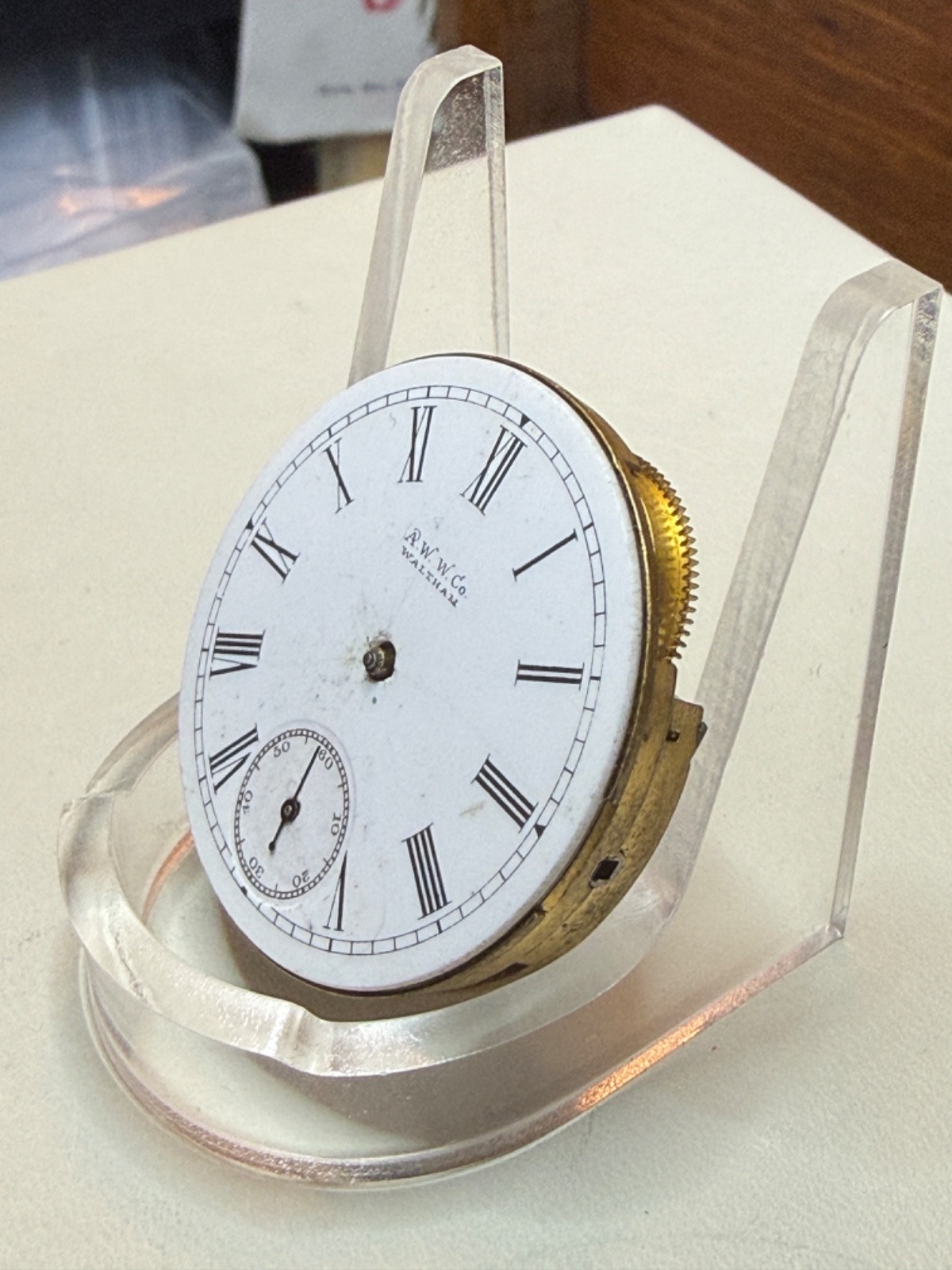 For Parts or Project, Elgin Pocket Watch Movement,Circa 1891, 6s, 7J, Model 1889