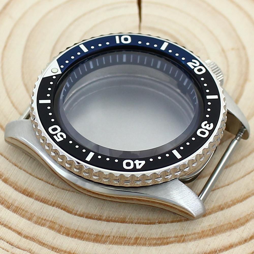 42.5mm Stainless Silver Watch Case Modify SKX007 Mod 10ATM For Seiko NH35 34 36
