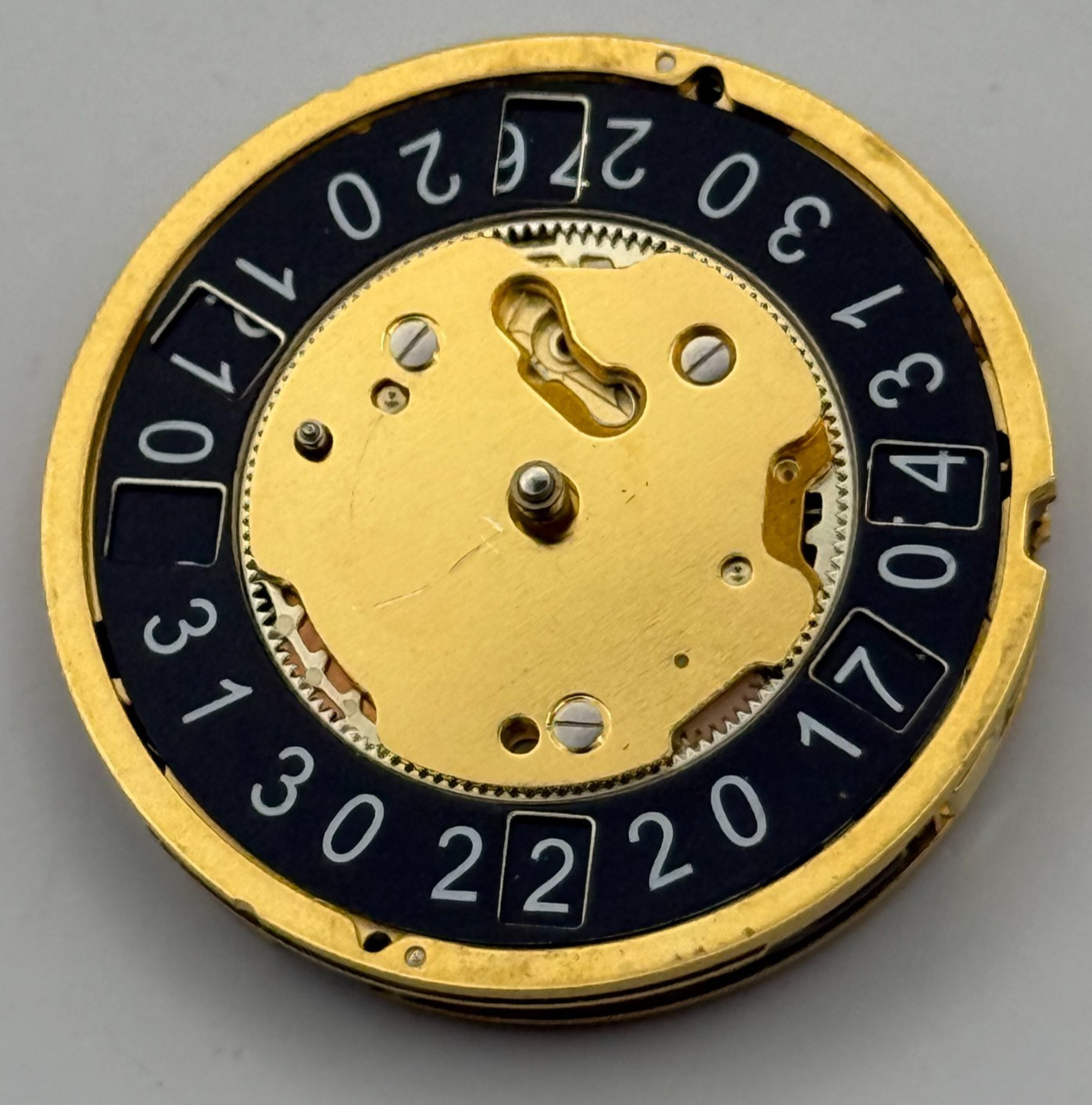 Ronda 4120.B Watch Movement Quartz Swiss Black Date 7 Jewels Parts Repair 28.5mm
