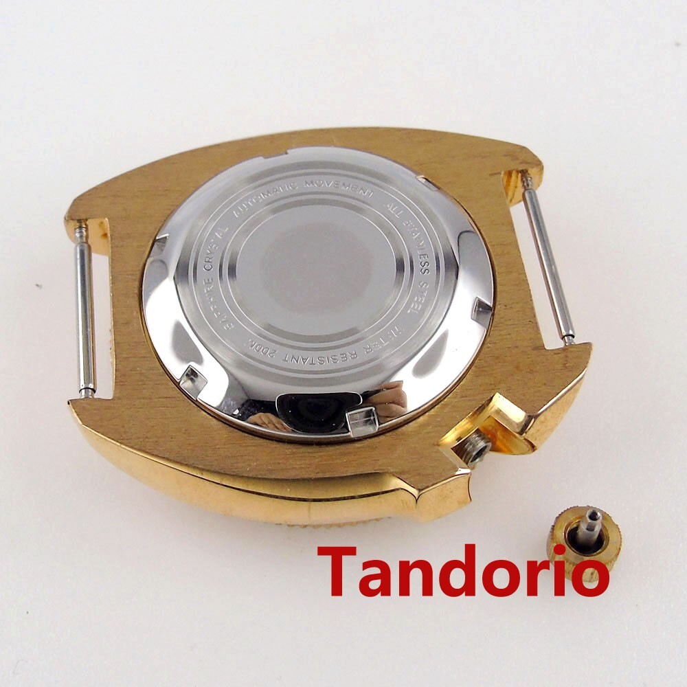 20ATM 44MM Fit NH35A NH36A Solid Bronze Watch Case Sapphire Glass Bronze Bezel