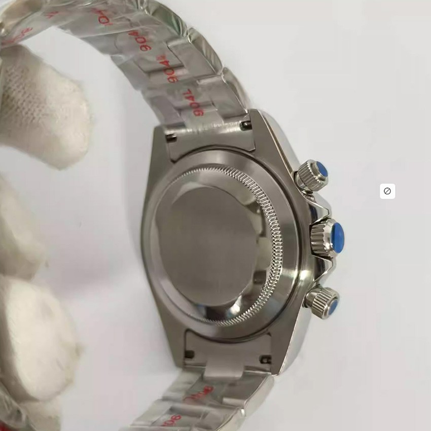 Steel 39mm Watch Case Strap Sapphire Crystal Solid Case Back for VK63 Movement