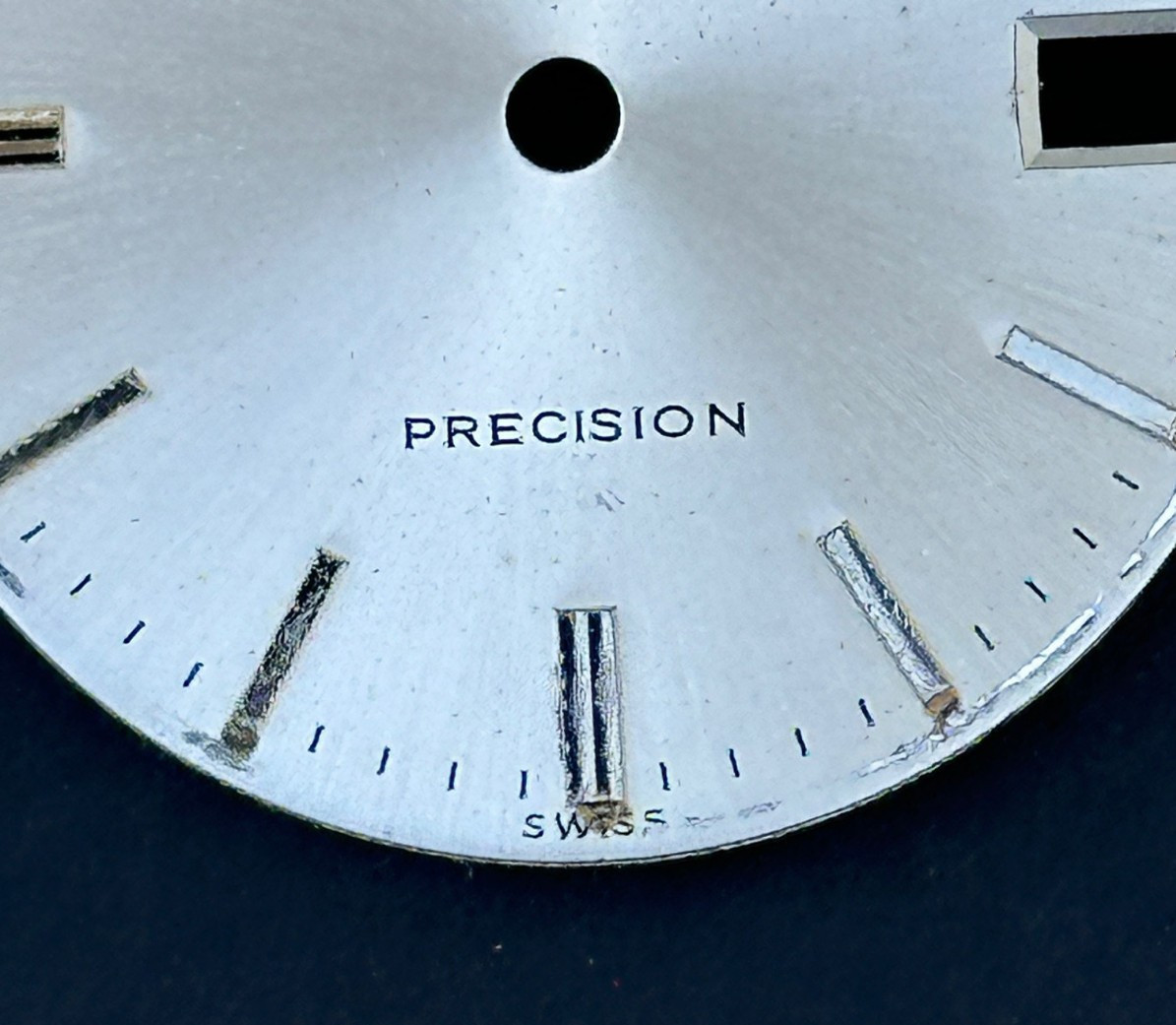 Vintage Rolex Oysterdate Precision Watch Dial For 6466 Swiss Only Dial