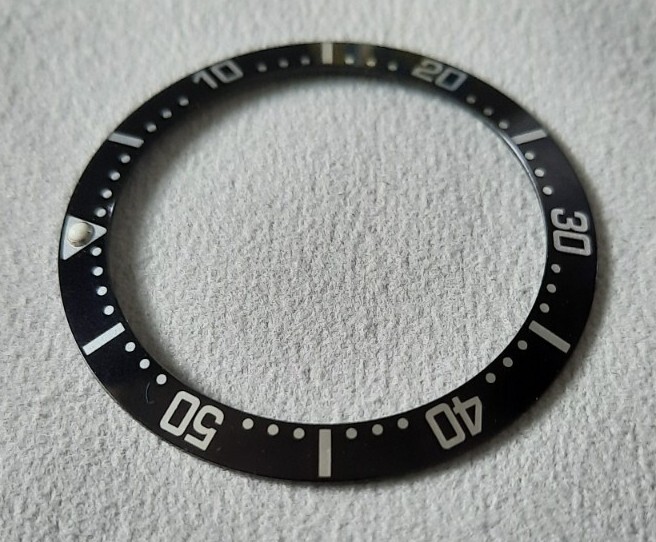 38mm Black Bezel insert For Divers Watch Rolex Seiko SKX SRPD Omega Aluminium