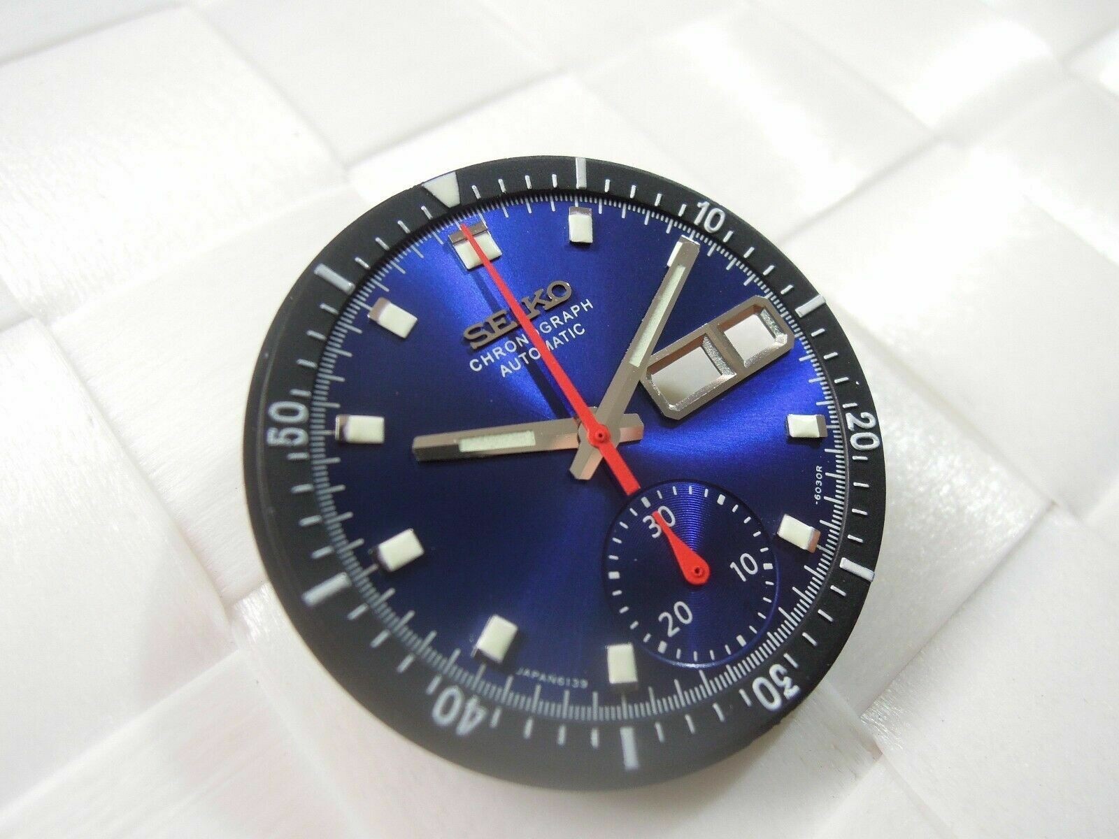 NEW SUNBURST BLUE DIAL,HANDS,INNER BEZEL VINTAGE PEPSI POGUE 6139-6002/6009