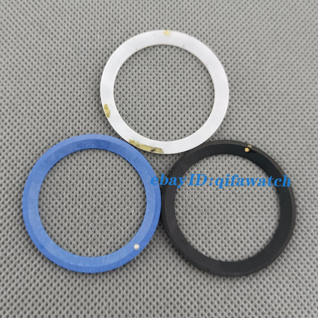 40mm Red Black Blue Green Ceramic/Titanium bezel Insert fit 43mm automatic watch