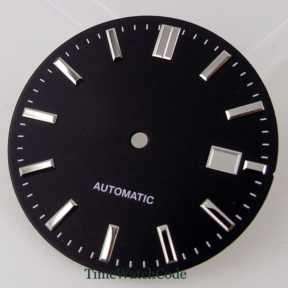 Watch Dial Face Accessories 33.5mm Fit NH35A NH36A Date Window Beige Dials