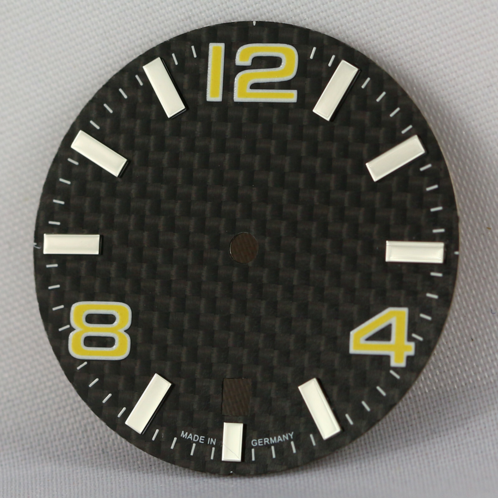 CARBON Dial for Eta 2824-2 Automatic Movement 30.8 mm Superluminova C1