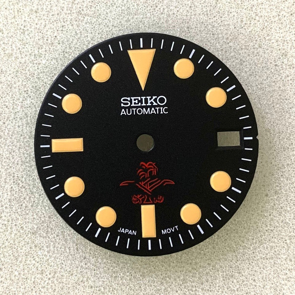 28.5mm Retro Watch Dial Green Luminous for Nh36 Nh35 Movement Watch Accessories