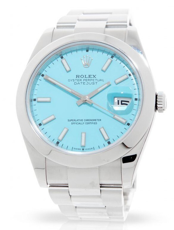 DIAL ONLY ROLEX 126300 126334 DATEJUST 41mm WATCH – BESPOKE TURQUOISE “TIFFANY”
