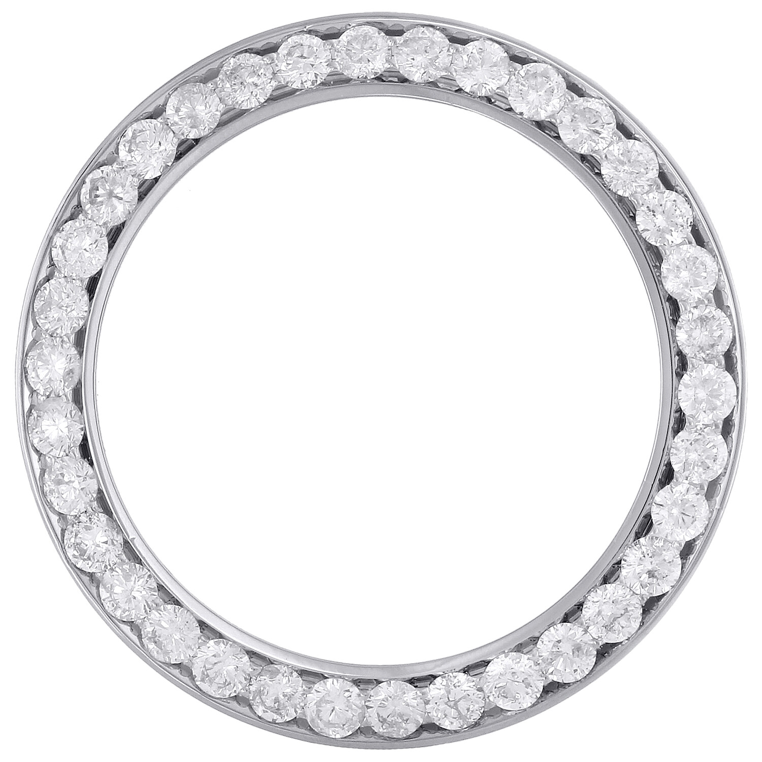 Round Diamond 15 Points Bead Set Bezel To-Fit 41mm Rolex DateJust II 5.33 CT.
