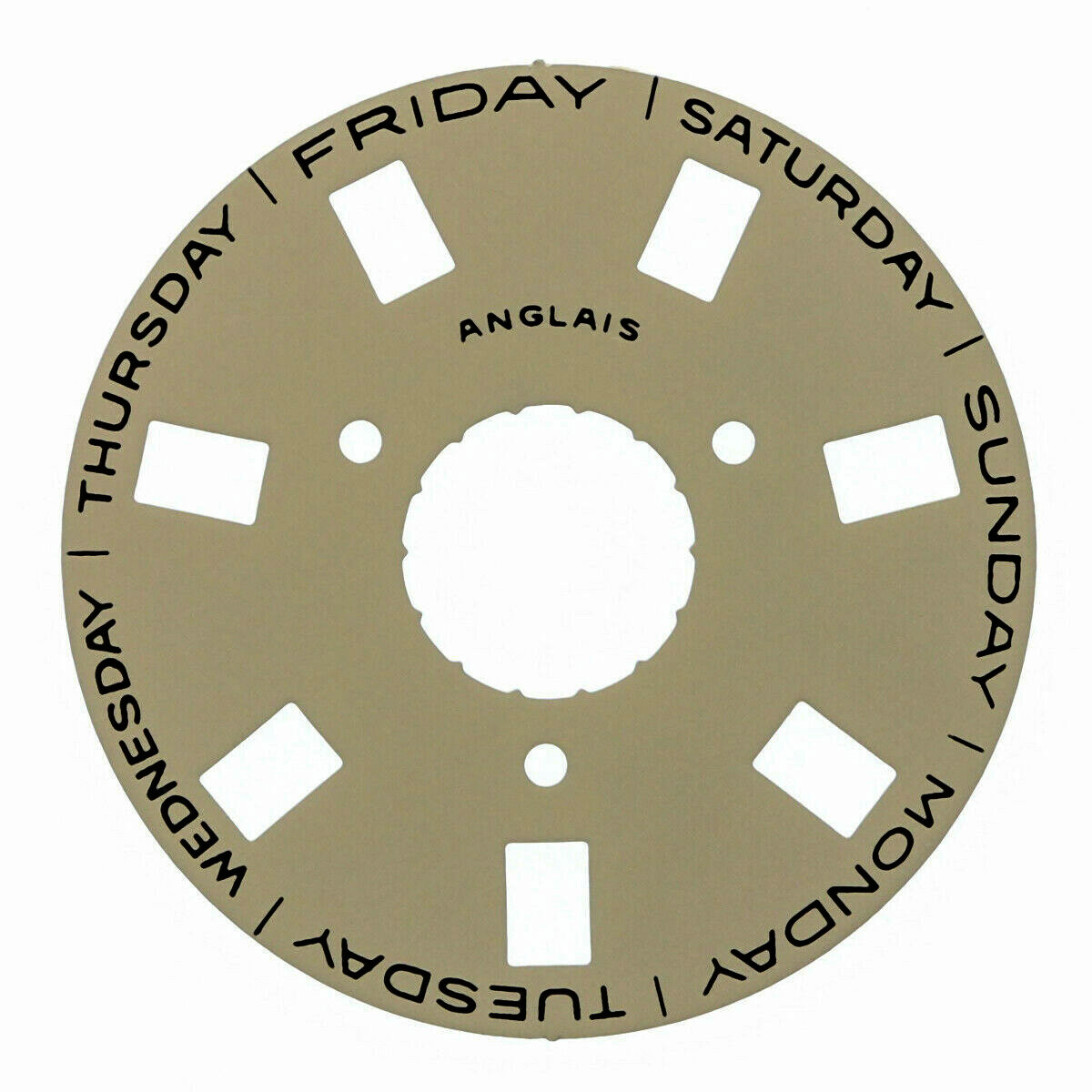 Day Disc For Rolex President Double Quick Set 3155 Movement Champagne Yellow