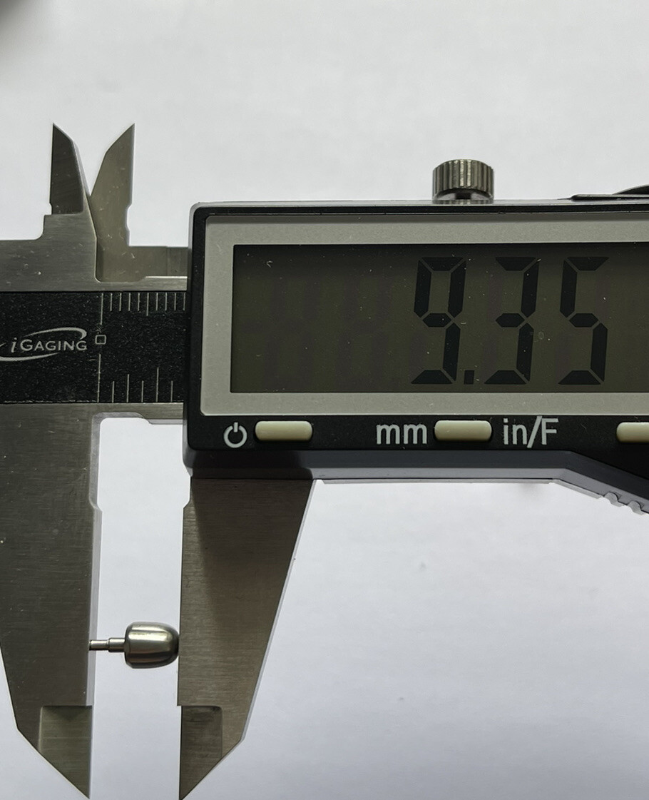New 4.95mm Stainless Steel Screwdown Nike Watch Crown Titanium Look
