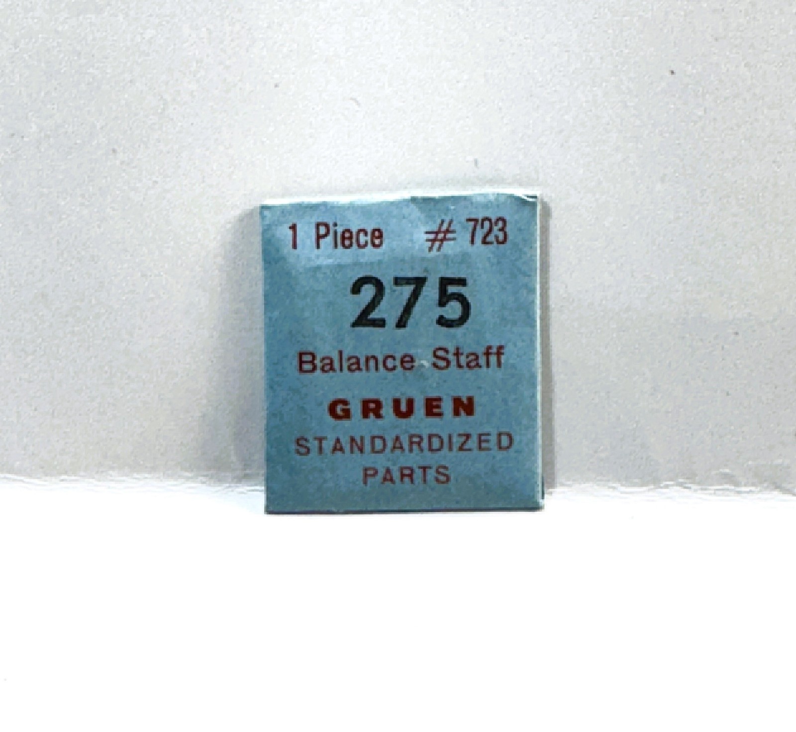 Gruen Balance Staff 275 #723, NOS Watch Part in Orig. Pkg.