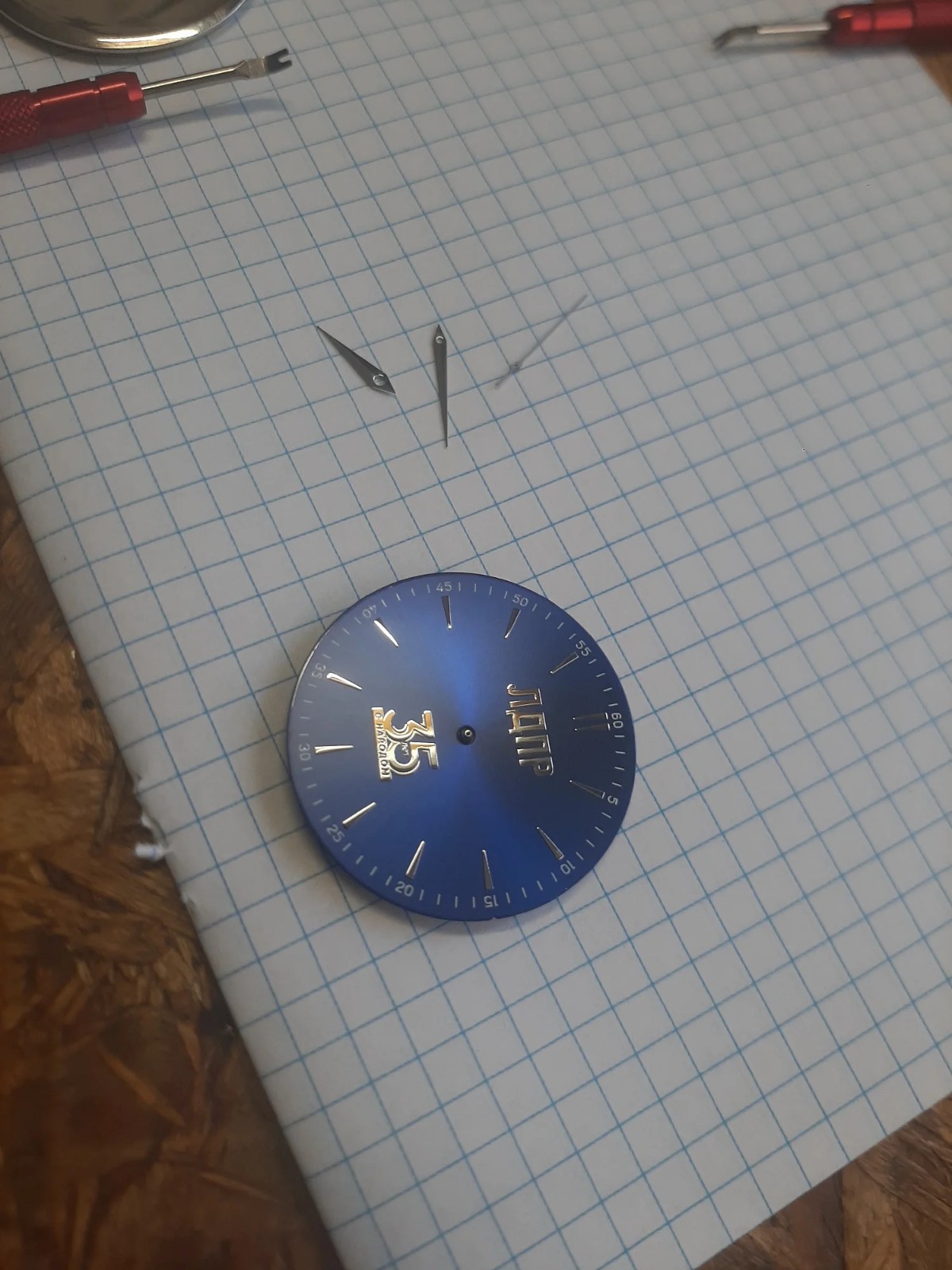 Quartz Watch Movement 3-Hand Gold Tone Durable Metal Gear Replacement Repair Par