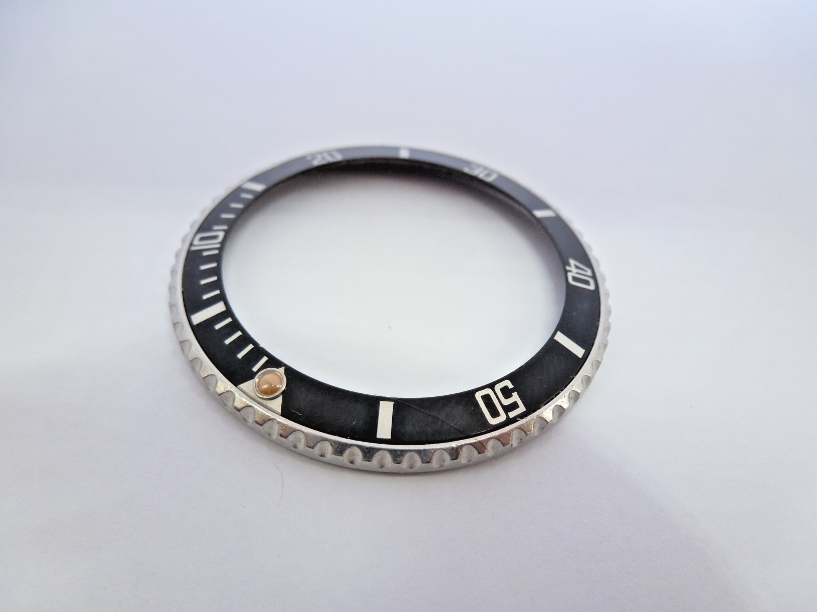 Genuine Rolex Submariner 16610/16800 complete bezel with insert vintage used –