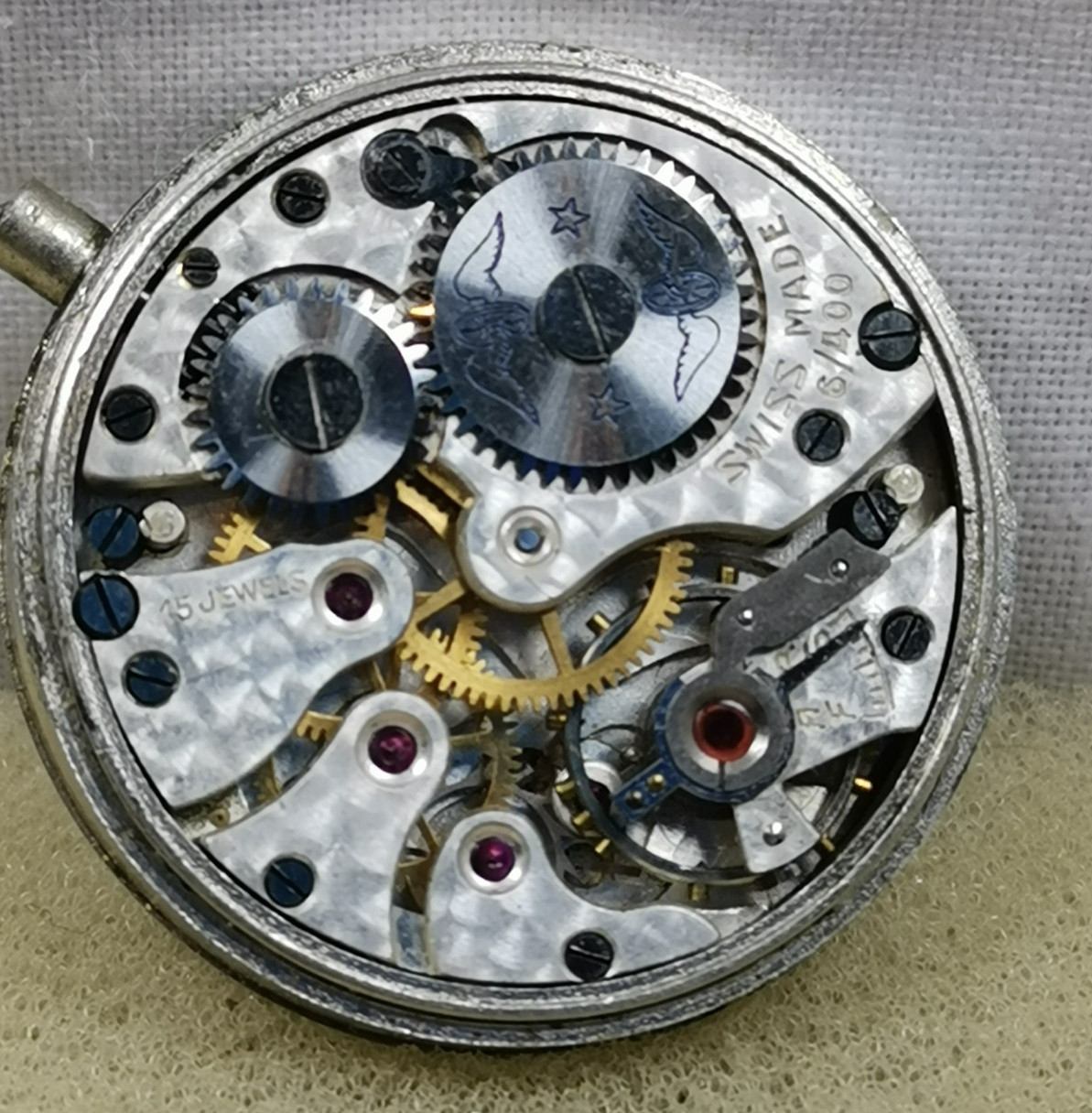 Rotary 15J Cal. Rotary 6/400 Swiss Wristwatch Movement Repair/Parts