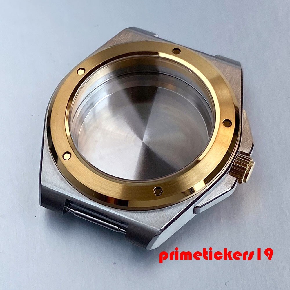 Dive Sapphire Two Tone Watch Case+Band Fit for Engineer Mod Parts NH35 PT5000