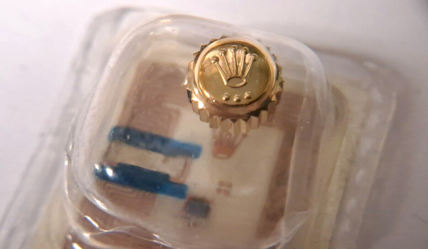 Sealed Brand New Genuine Rolex 24-704-3 Yellow Gold Crown 7mm Triplock 18K For D