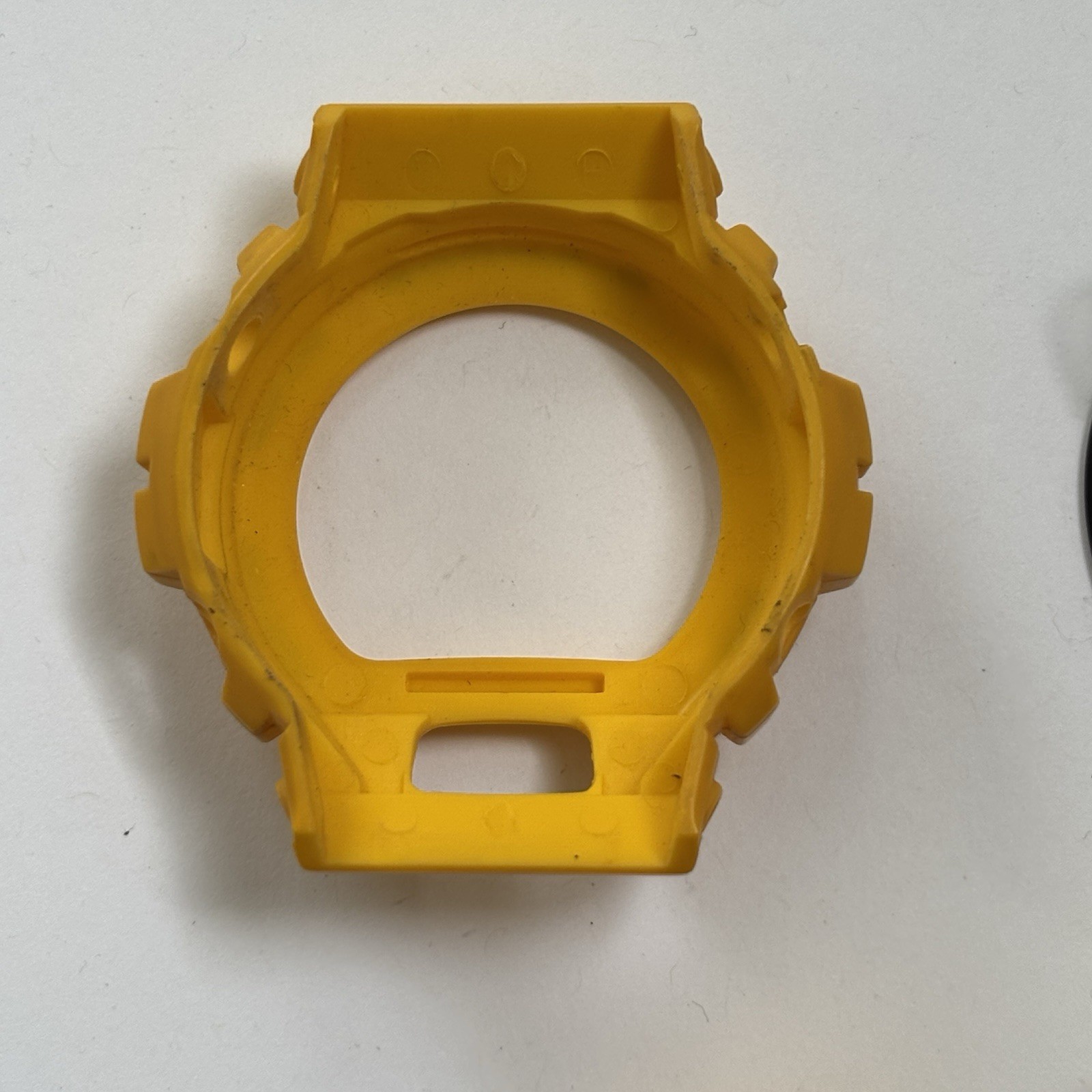 Genuine Casio Bezel Band & Metal Guard For DW6930 Fox Fire Watch Yellow Rare Vtg