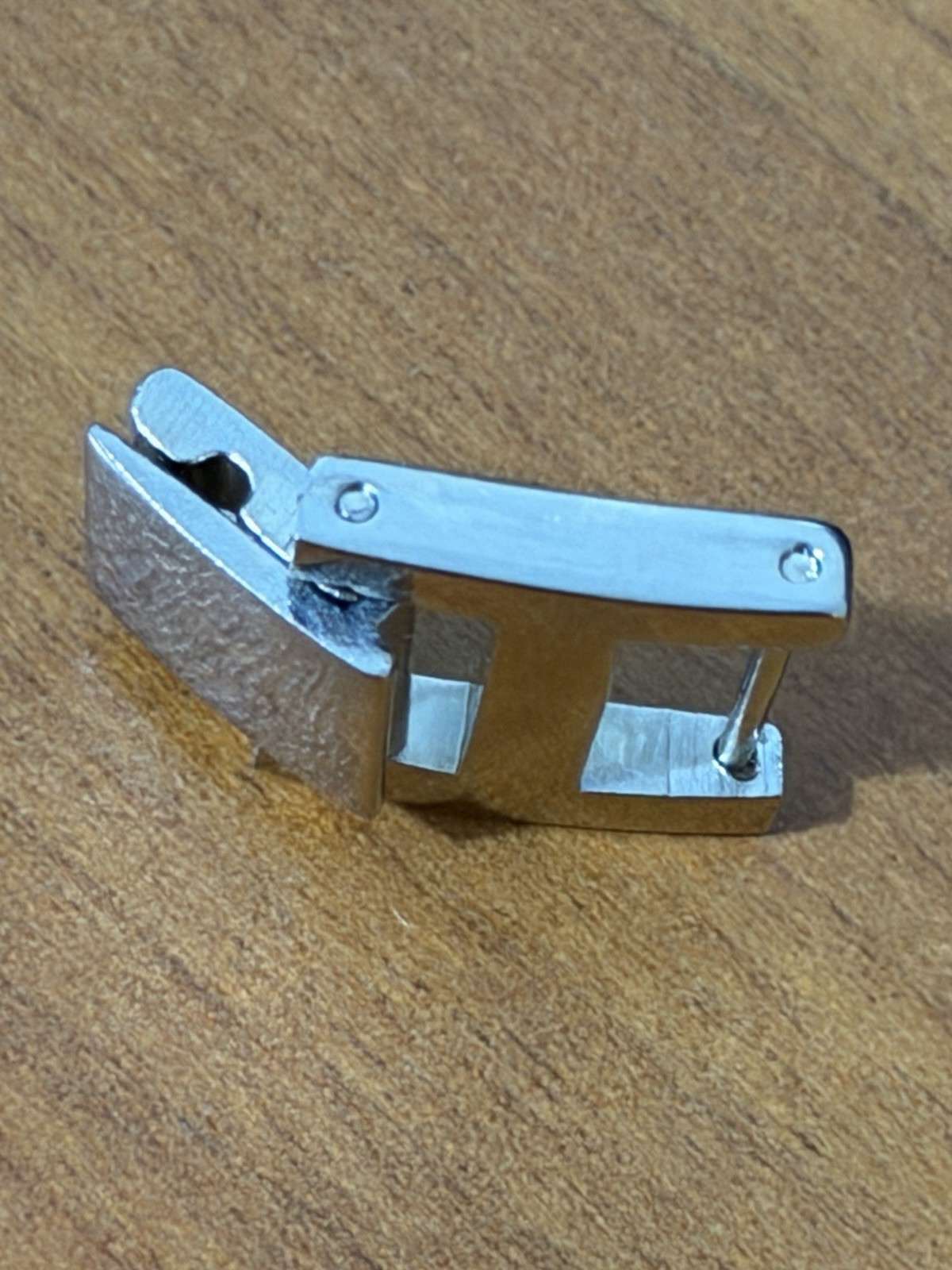 Watch Bracelet Strap Extender Fold Over Single Slot Gate Clasp With End Piece