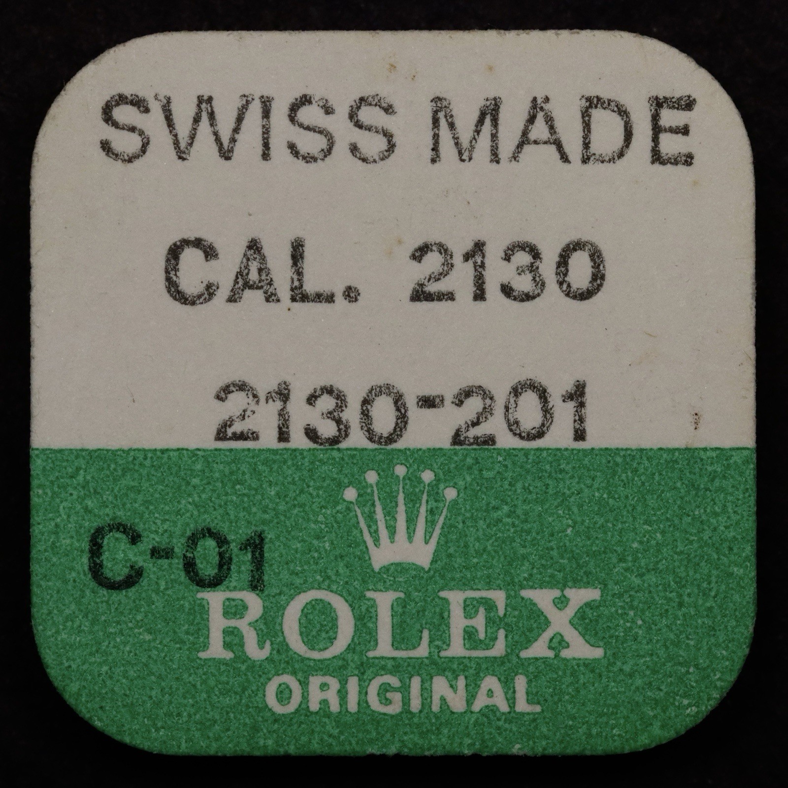 Original Rolex Spare Part # 2130-201 Caliber 2130 Stem. Sealed NOS