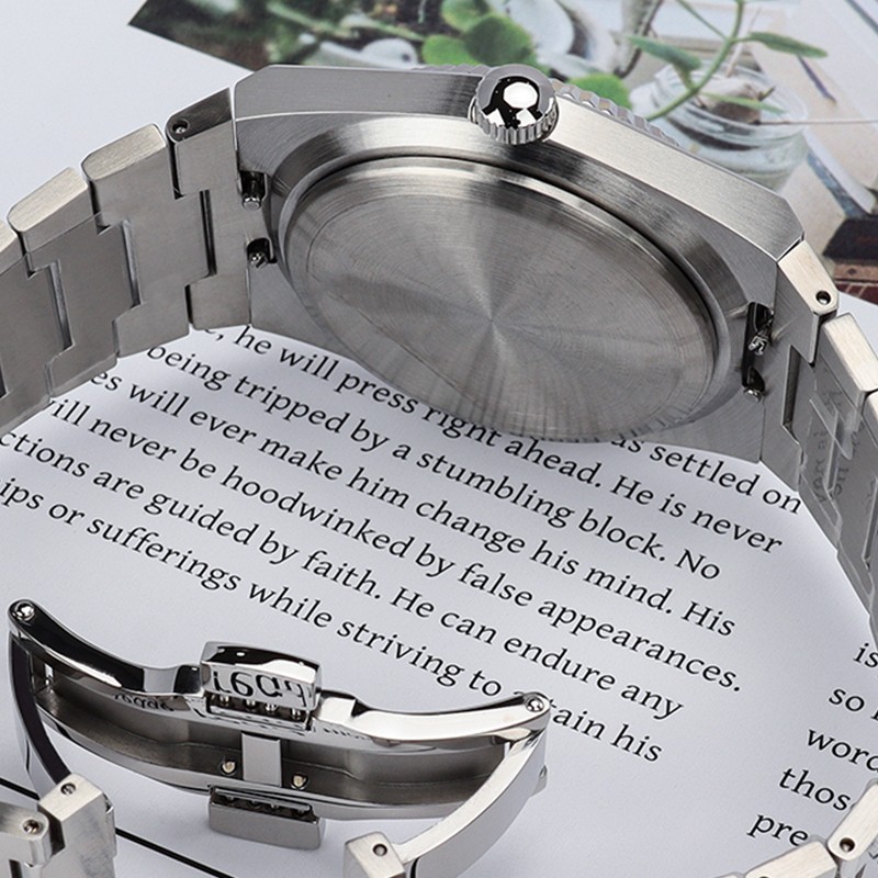 FEIYASHI Sapphire 40mm Oyster Watch Case BAND Silvery Steel For Seiko NH35 NH36