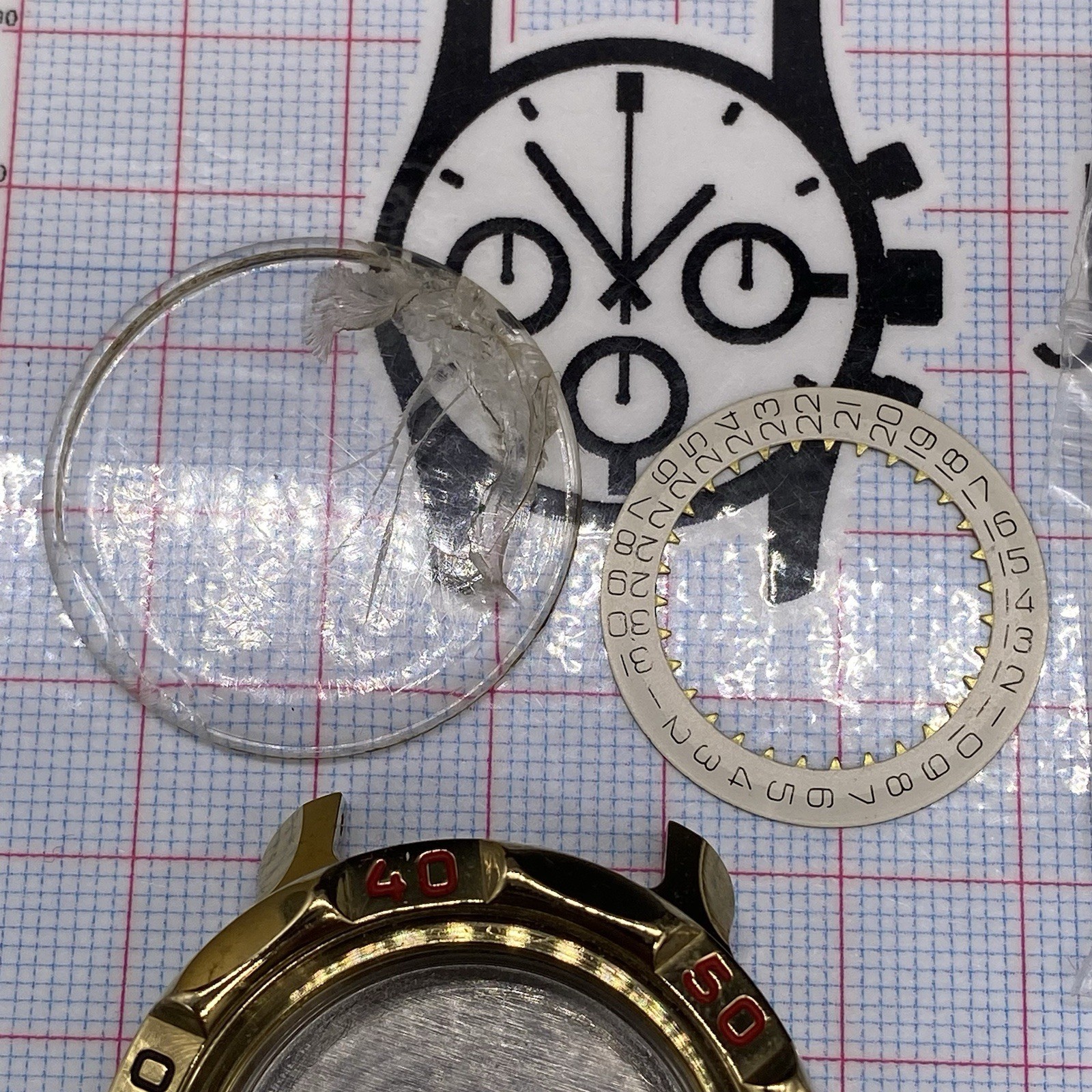 Vintage Vostok Komandirskie Submarine USSR Watch Repair Parts Spares Incomplete
