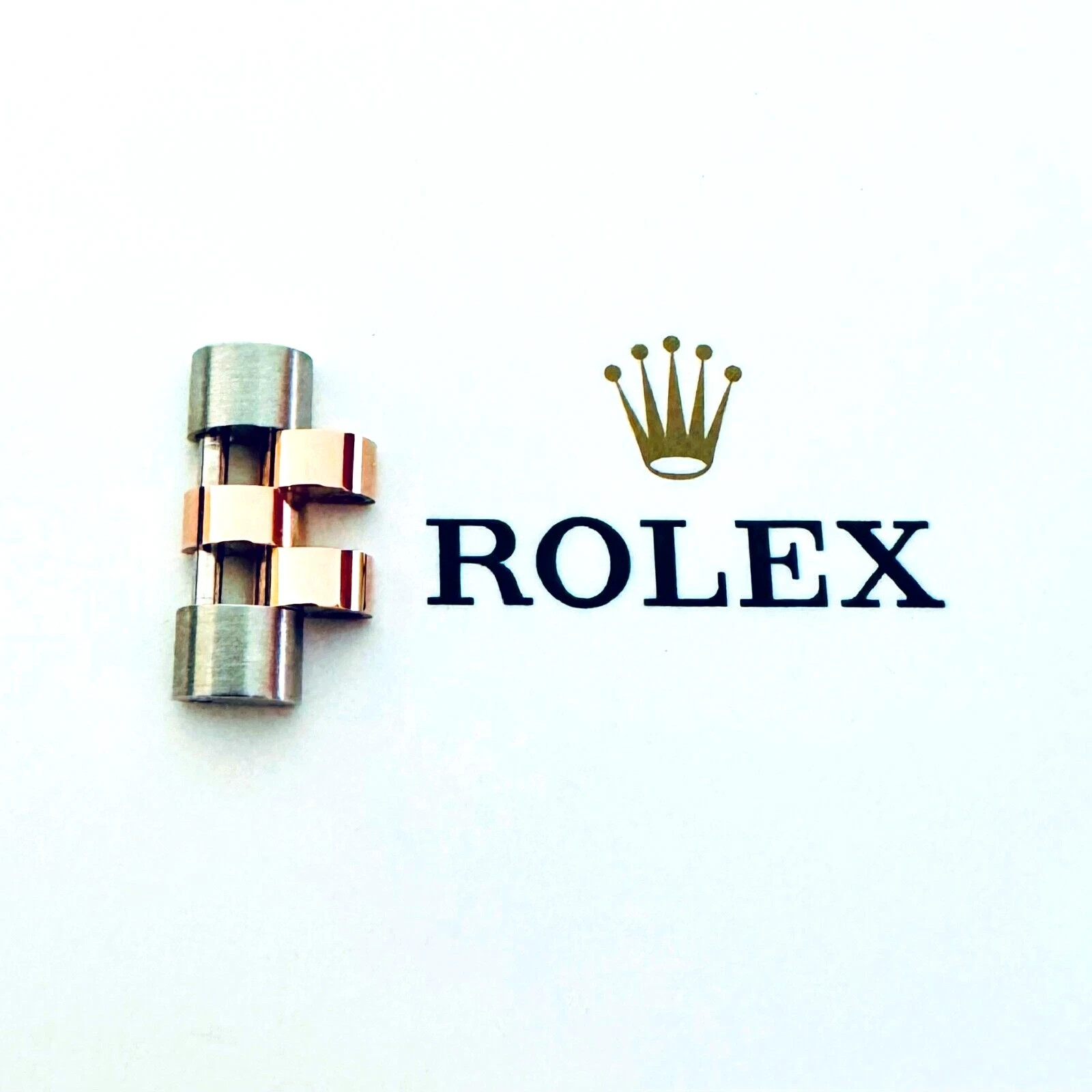 Genuine ROLEX Rose Gold & Stainless Steel 12mm New Style Jubilee Link 179171