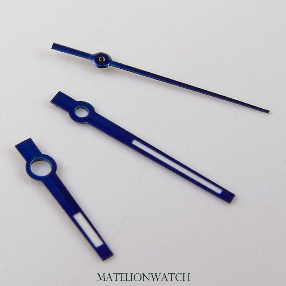 Blue Watch Hands Parts fit for MIYOTA 8215 8205 821A MINGZHU 2813 Luminous