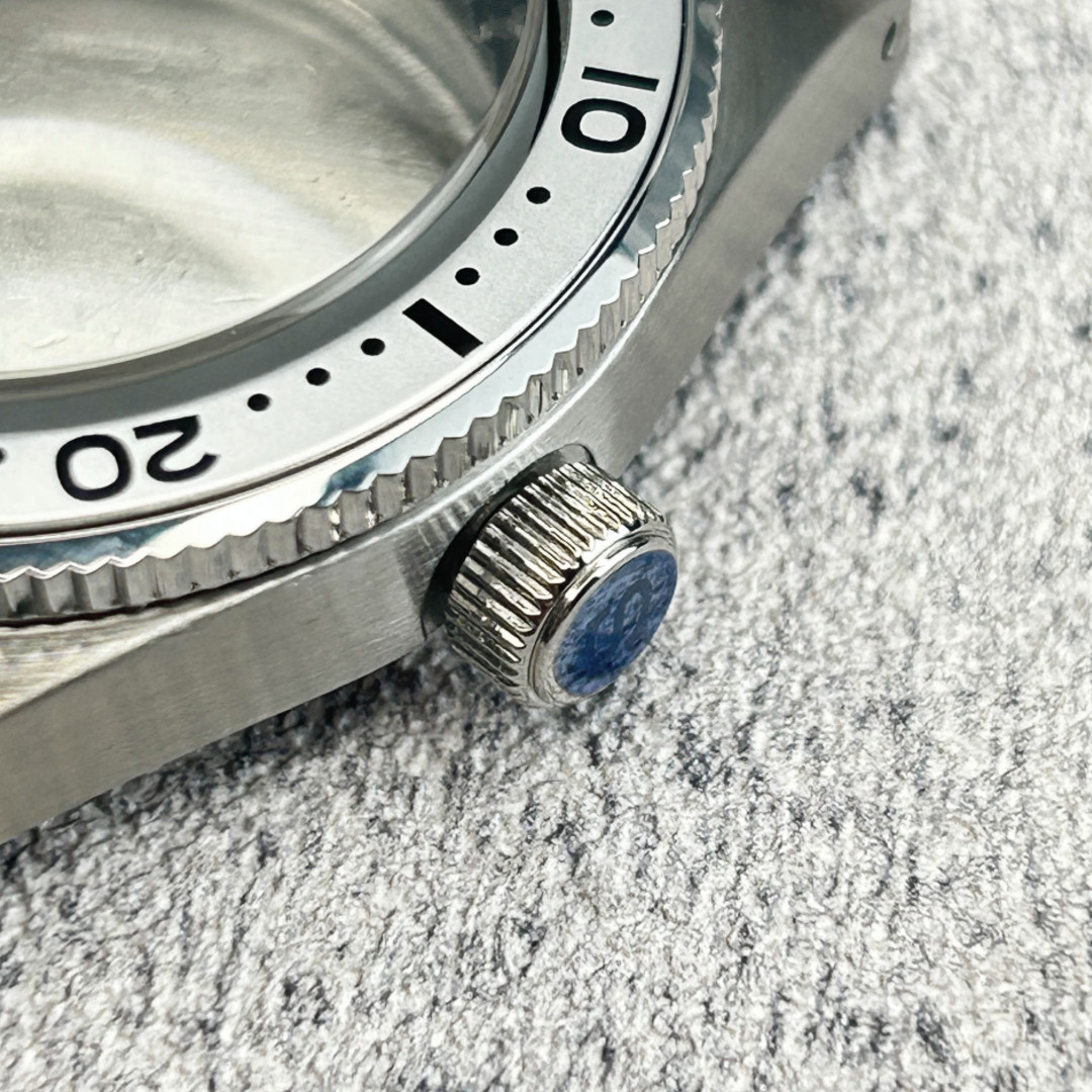 Watch Case 40mm Sapphire Glass Water Resistance Drilled Lugs Fit NH34 NH35 NH36