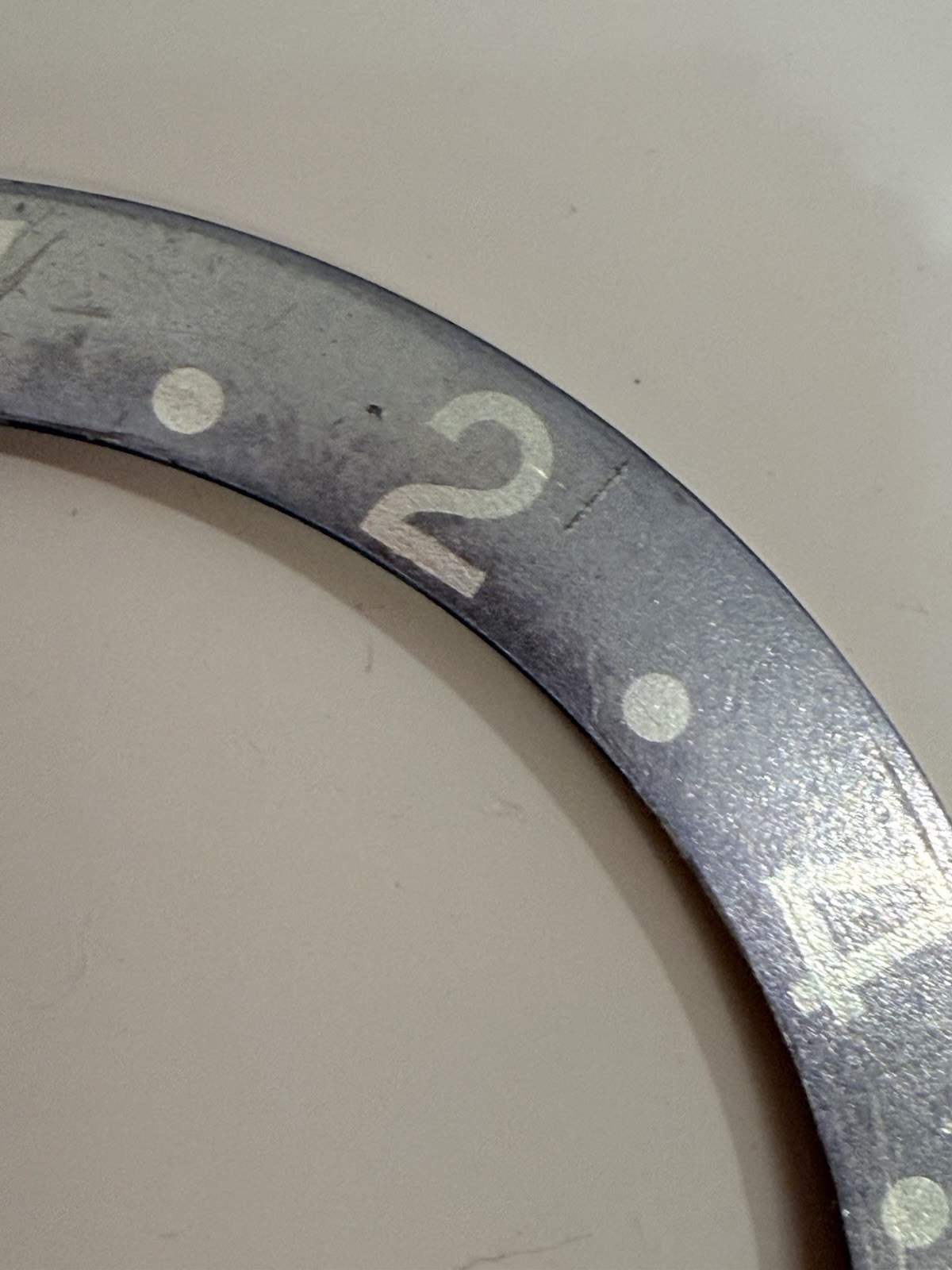 Genuine Vintage Rolex GMT 1675 Faded Ghost Pepsi Bezel Insert Fat Font Red Back