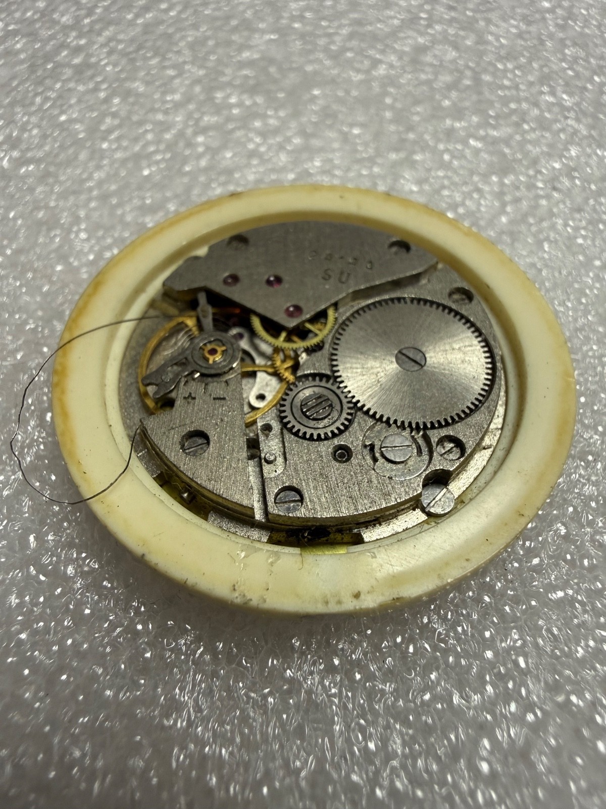 Watch movement USSR Vostok Cal.2414A plus Dial.For parts.