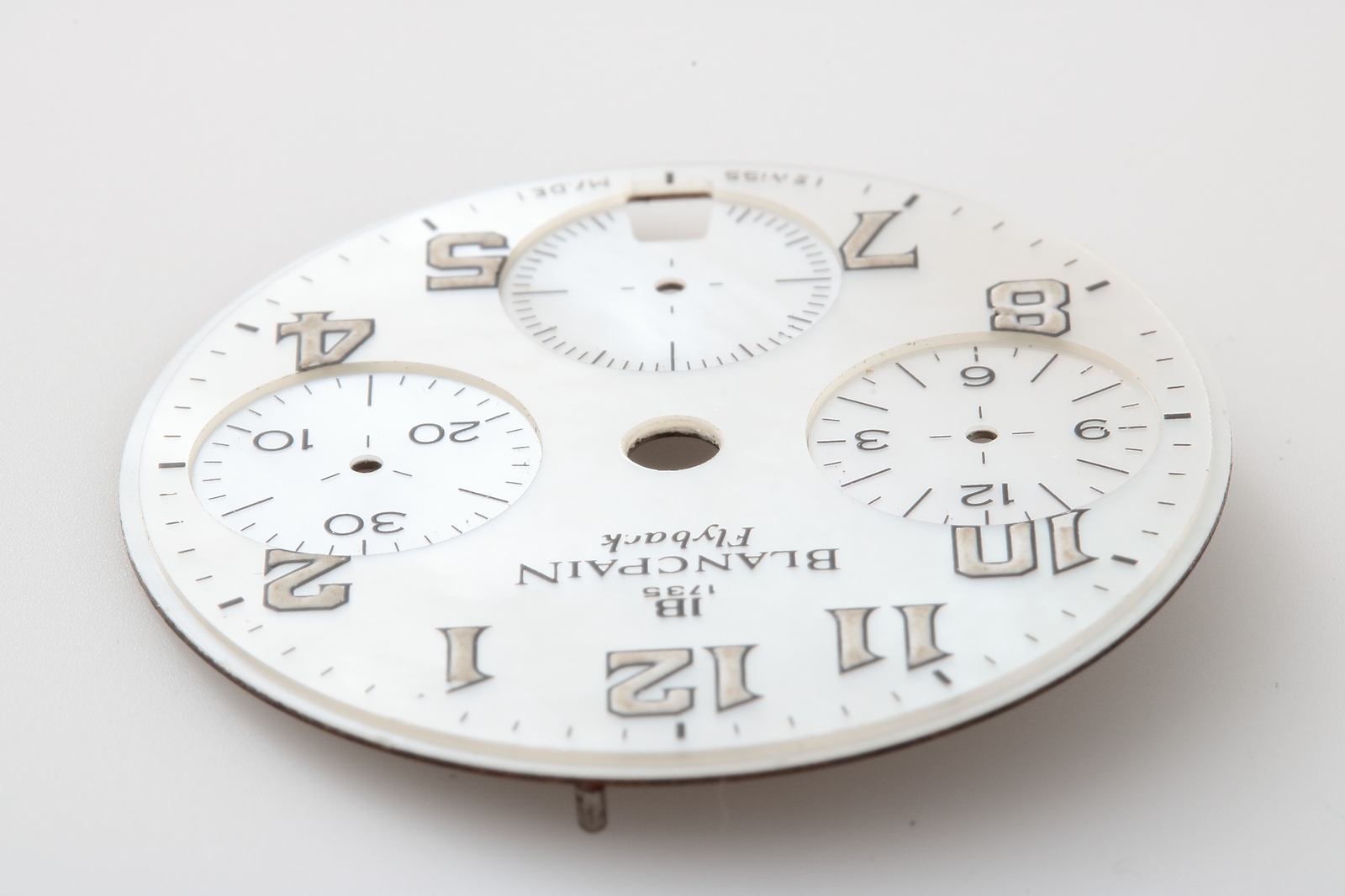 RARE Blancpain Flyback Chronograph Mother of Pearl Dial Watch Part WHITE MOP