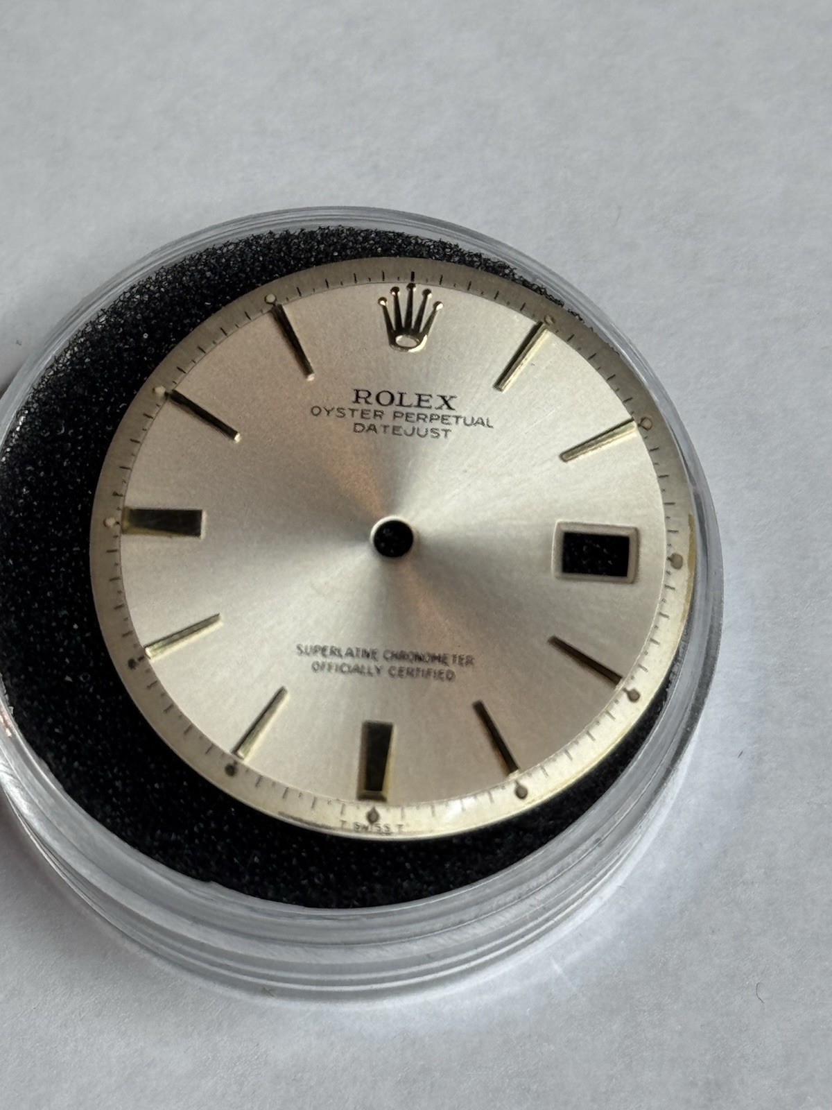 Rolex Datejust 1600 1601 1603 Pie Pan Dial 36mm MINT Gold FAT BOY Markers Rare
