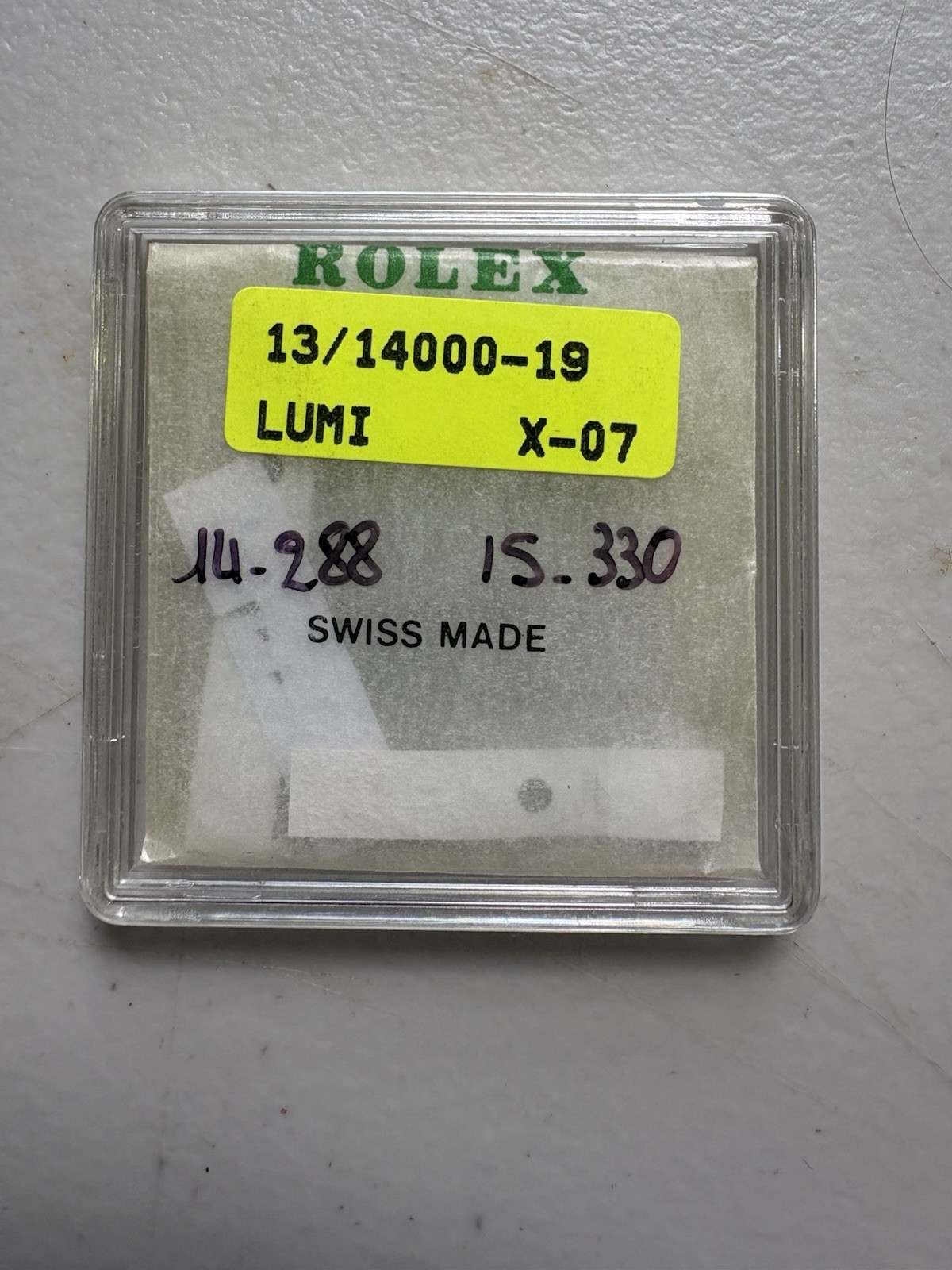 Genuine Rolex Air-King 14000 Dial Hand Set 13/14000-19 LUMI Cal. 3000 NOS OEM