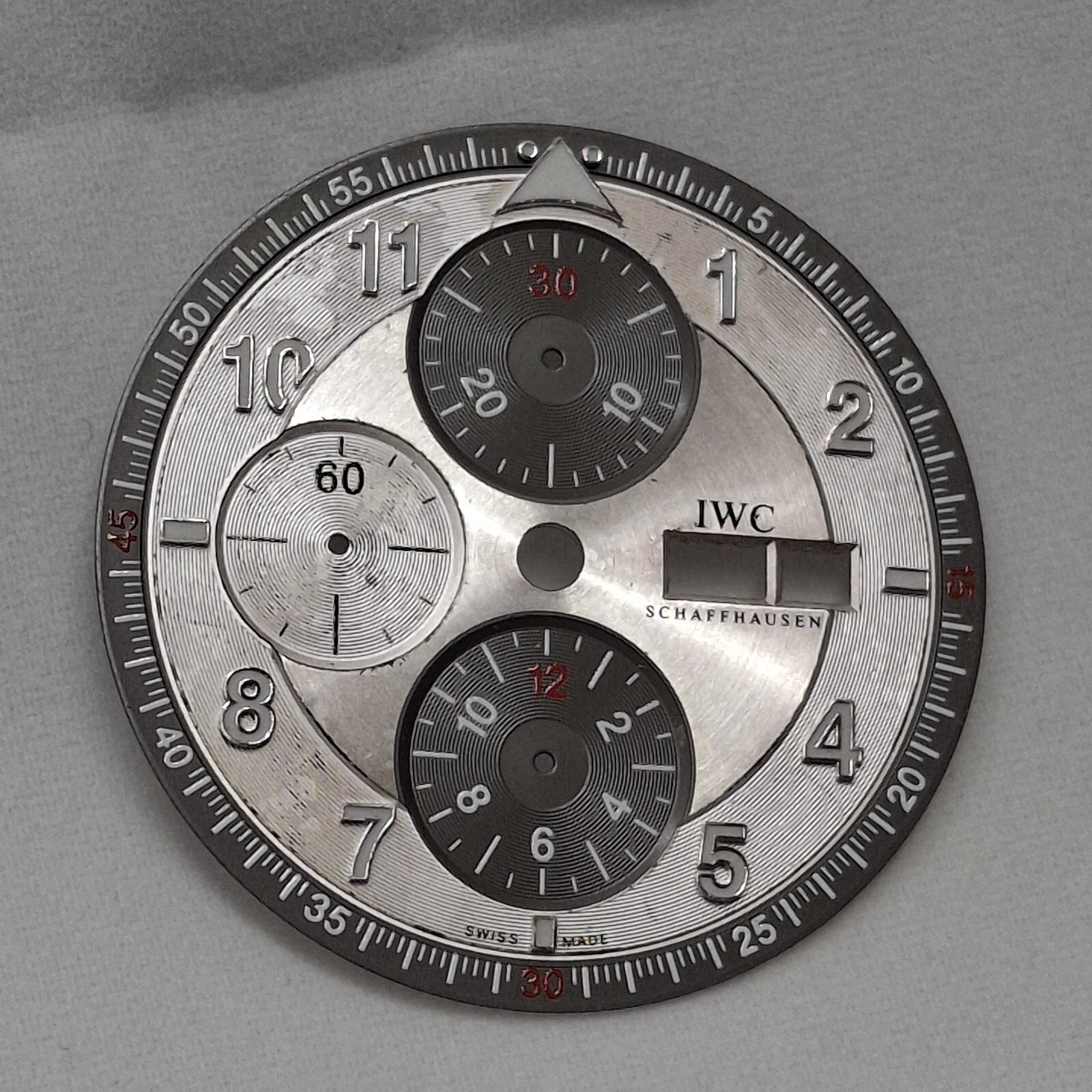 IWC International Watch Co Chronograph vintage dial 35mm PARTS Part Swiss #x6