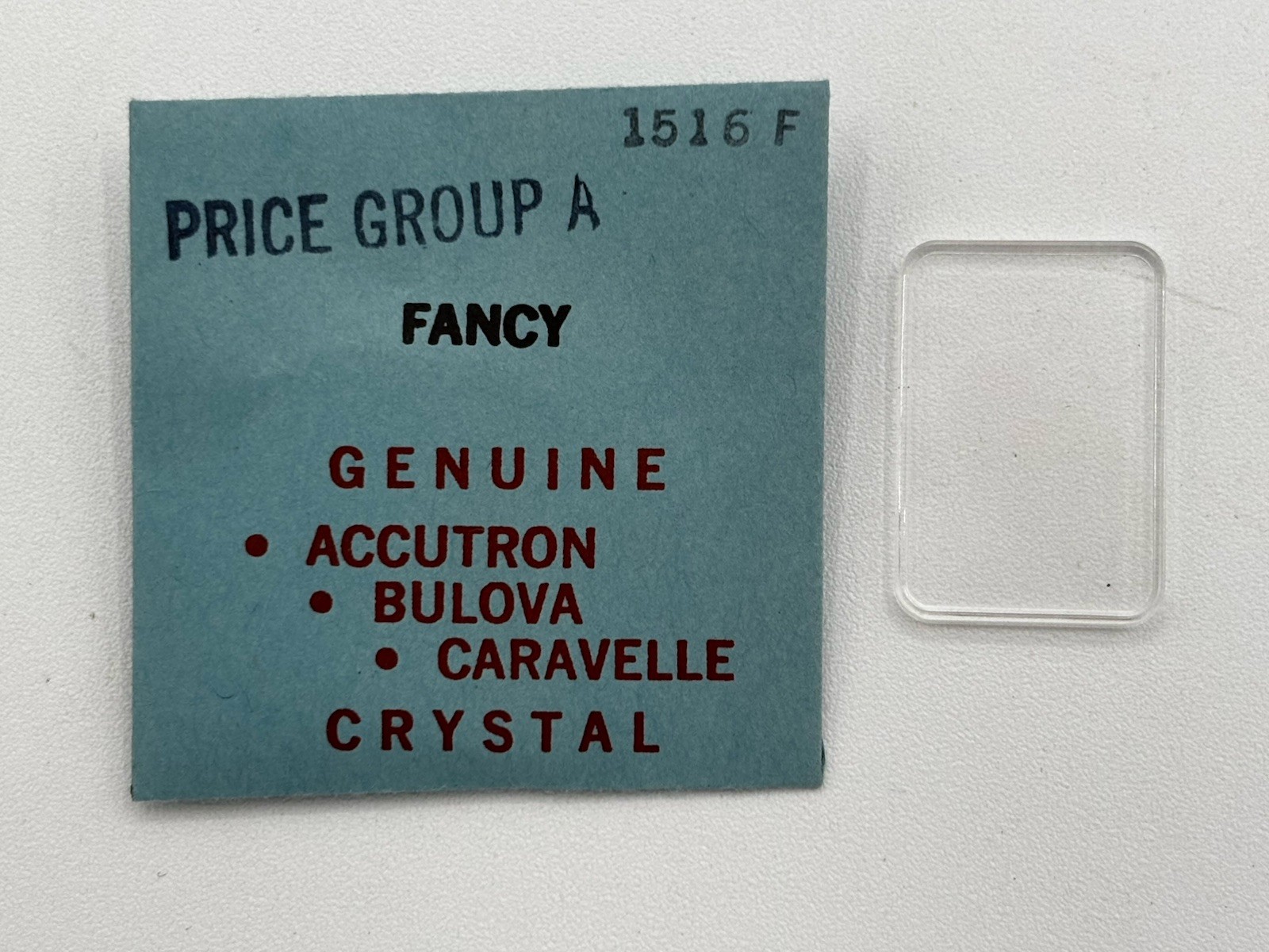 Genuine Bulova 1516F Watch Crystal NEW