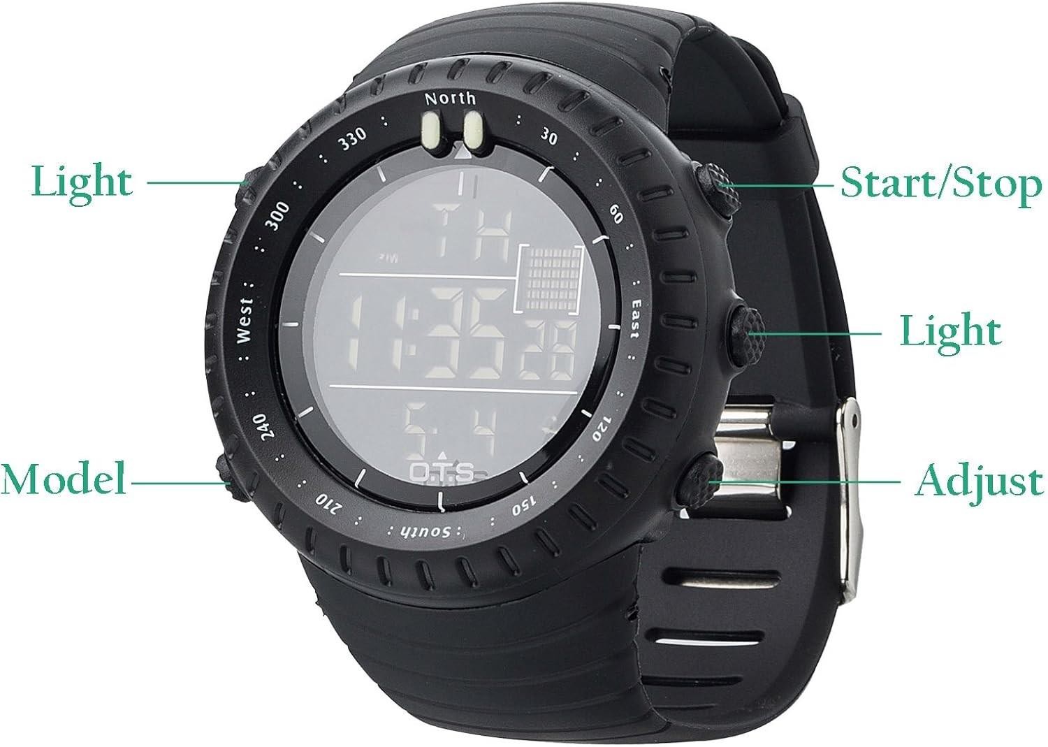Reloj Deportivo Para Hombre Relojes De Cuarzo Reloj Militar Digital De Buceo