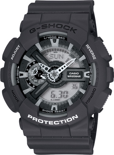 Genuine Casio G-Shock GA-110C very dark grey resin watch bezel, shell, cover