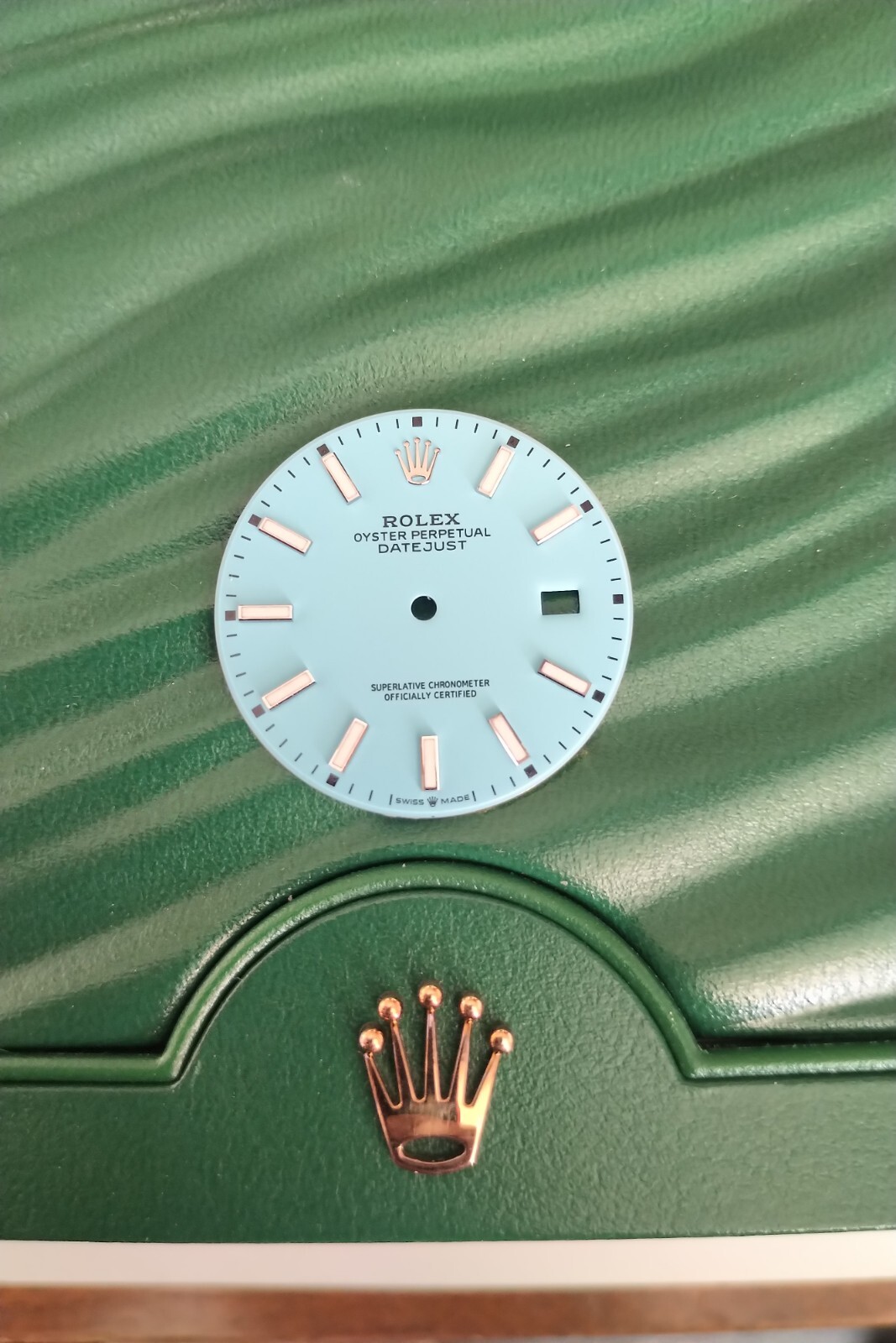 DIAL ONLY ROLEX 126300 126334 DATEJUST 41mm WATCH – BESPOKE TURQUOISE “TIFFANY”