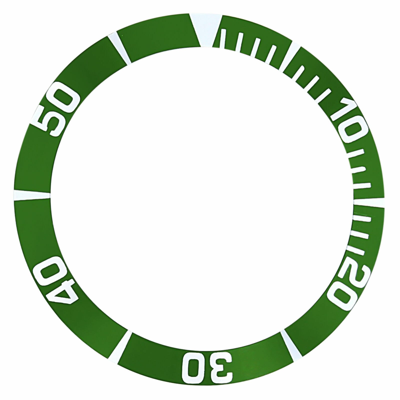 BEZEL INSERT FOR SEIKO 5 WATCH AUTOMATIC DIVER SNZ15K1 SBCZ011 WATCH GREEN
