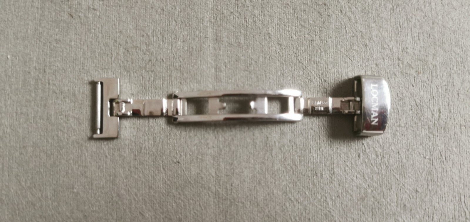 Locman vintage stainless steel deployant deplo buckle mm 14 newoldstock