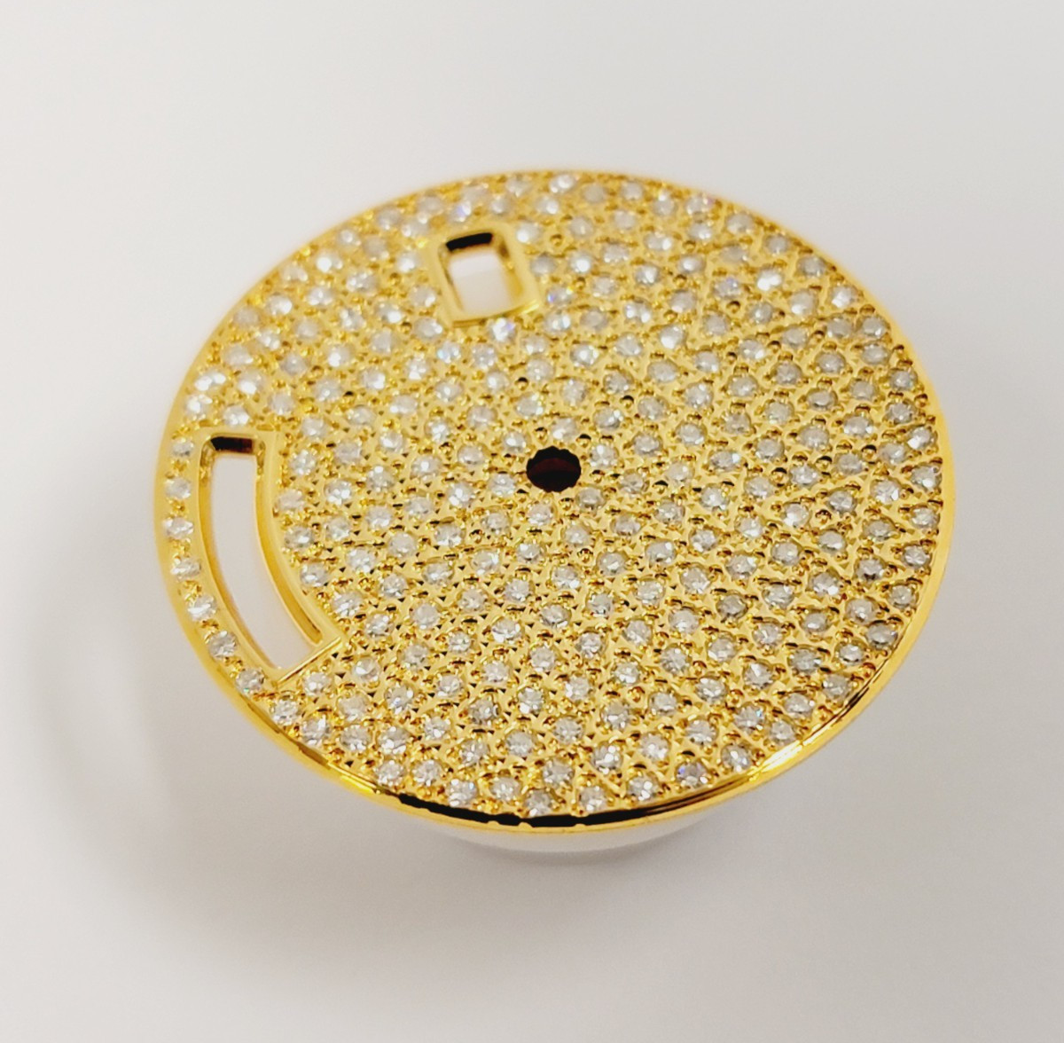 Custom 36 mm Day Date Dial Pave diamond dial to fit Rolex Models 18038, 18238
