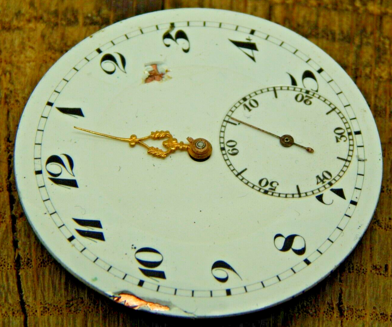 Antique Vintage Pocket watch movement Depose Bride Plate 42.3mm 19L
