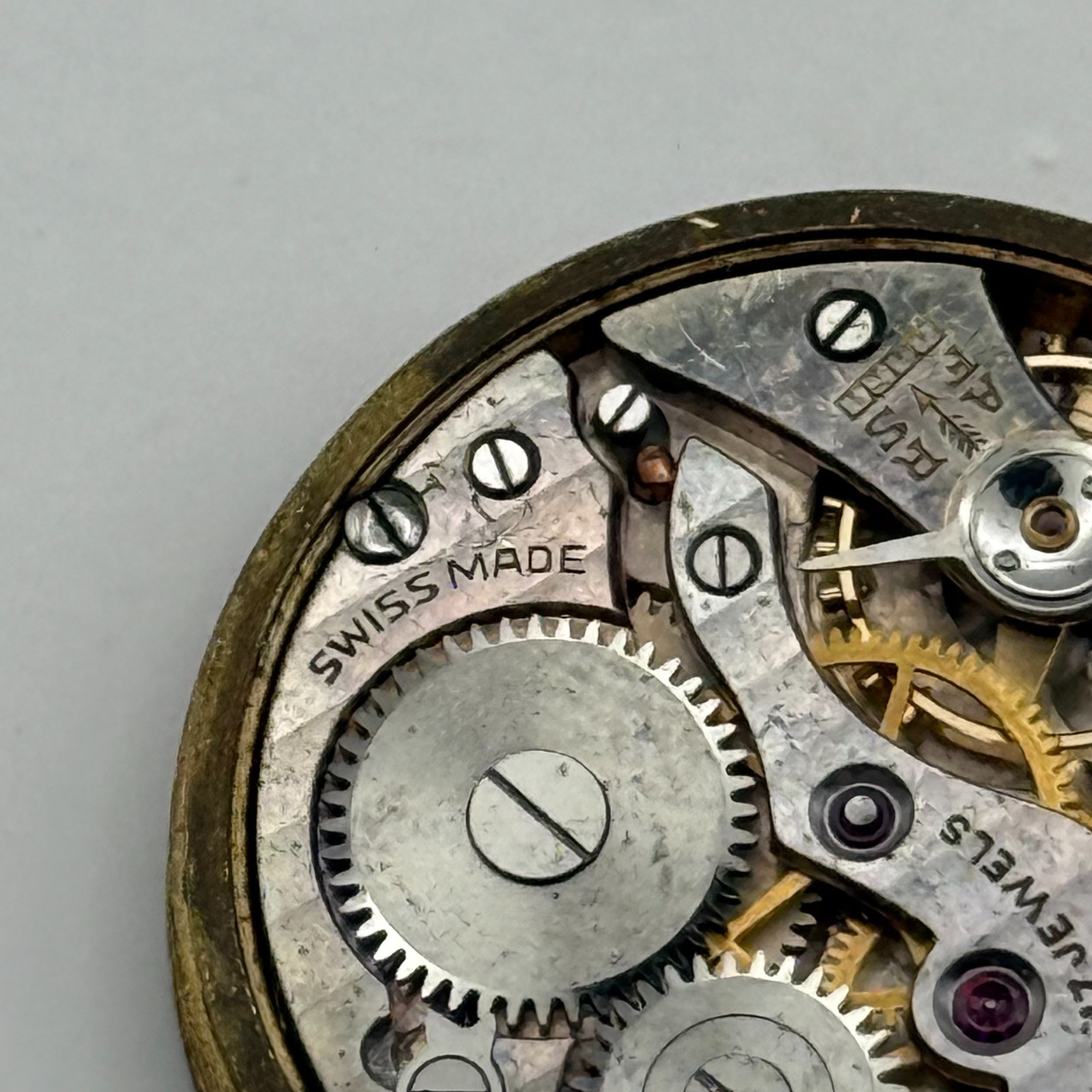 Kendal & Dent London Watch Movement 17 Jewels Manual Wind Vintage Parts 27mm
