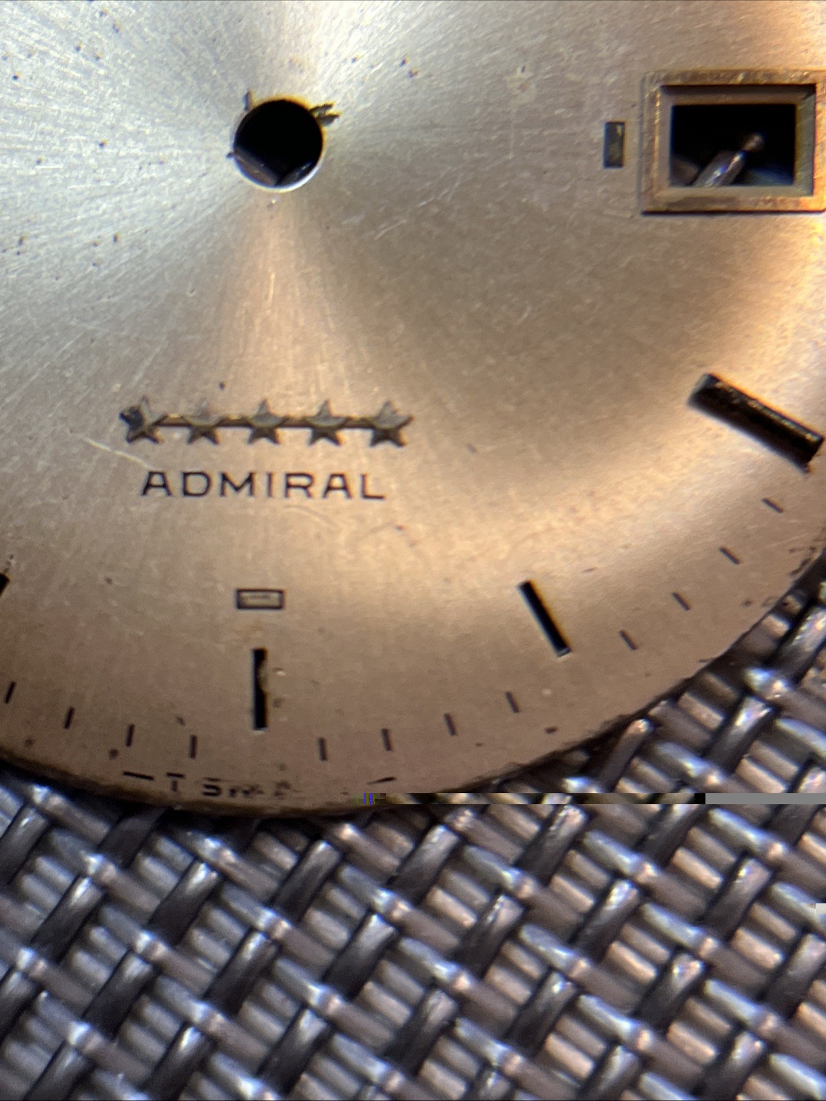 VTG Longines Admiral Automatic Watch Dial for Parts 1960 -1970